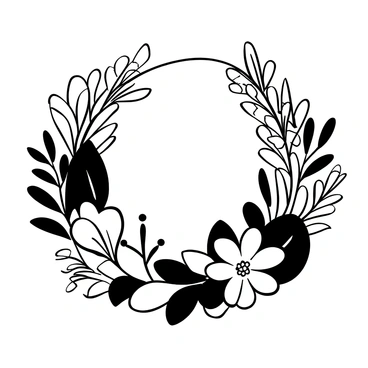 A floral crown made from various Australian native flowers, including eucalyptus leaves, bright kangaroo paw, and clusters of golden wattle blossoms. The arrangement features intricate layering, with the eucalyptus leaves creating a lush base that supports the vibrant flowers above. The crown is circular, with a natural, organic shape, and it is placed on a simple, textured surface that highlights the details of the flowers and leaves.