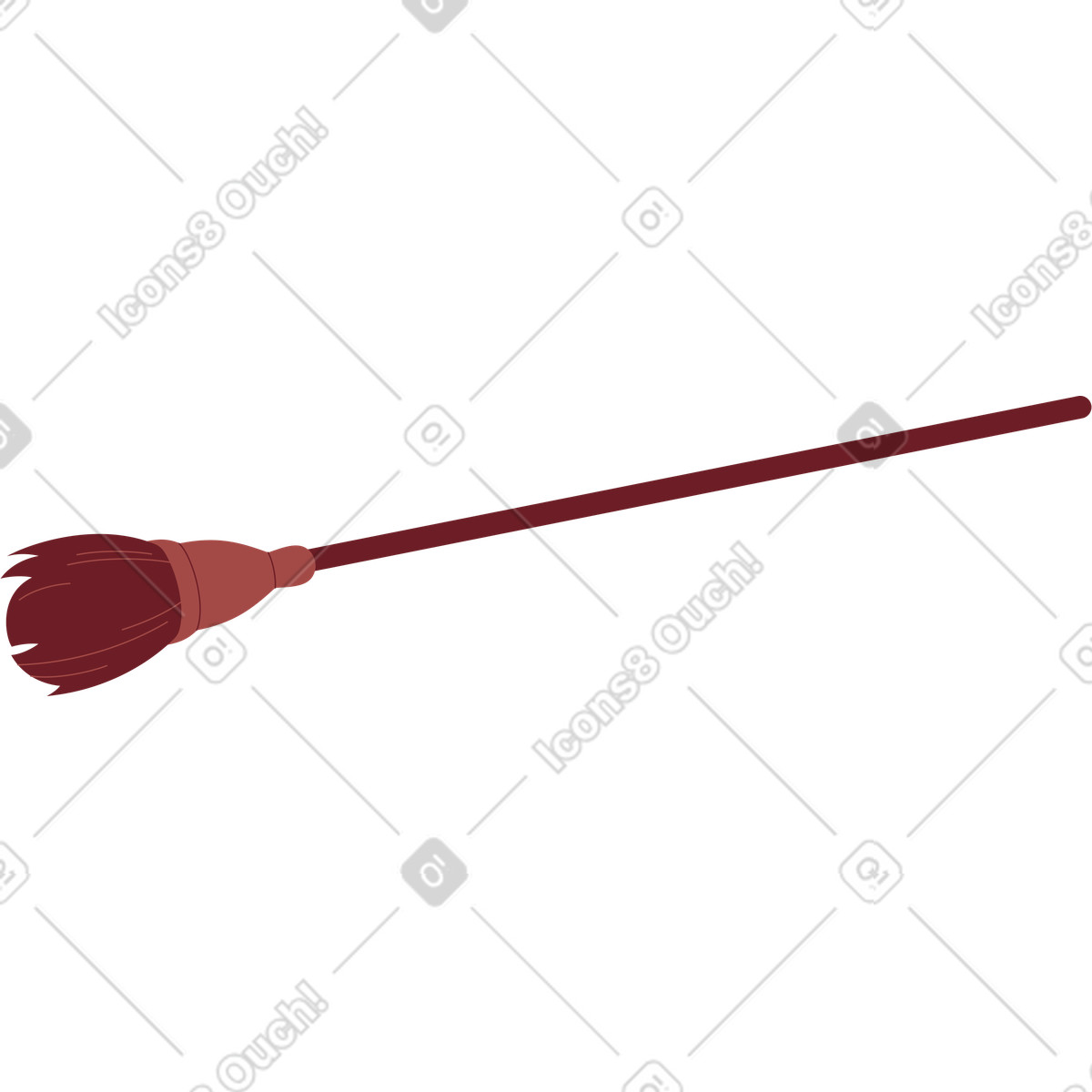 Scopa illustrazione in stile Airy scarica in PNG, SVG