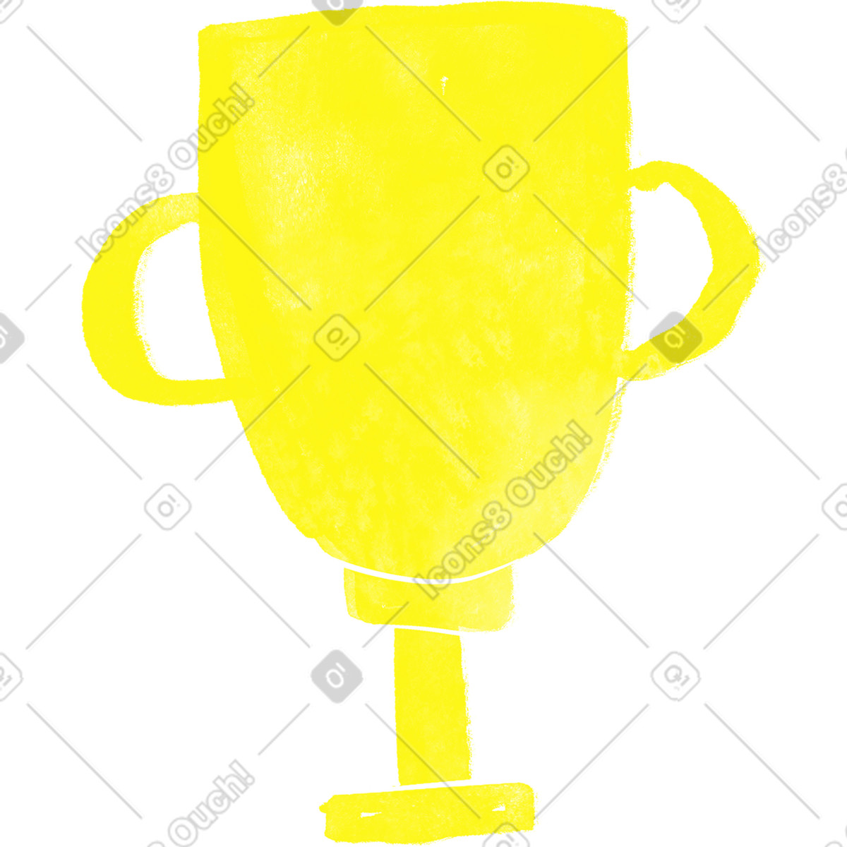 Golden cup-Illustration im Inky-Stil als Download in PNG, SVG