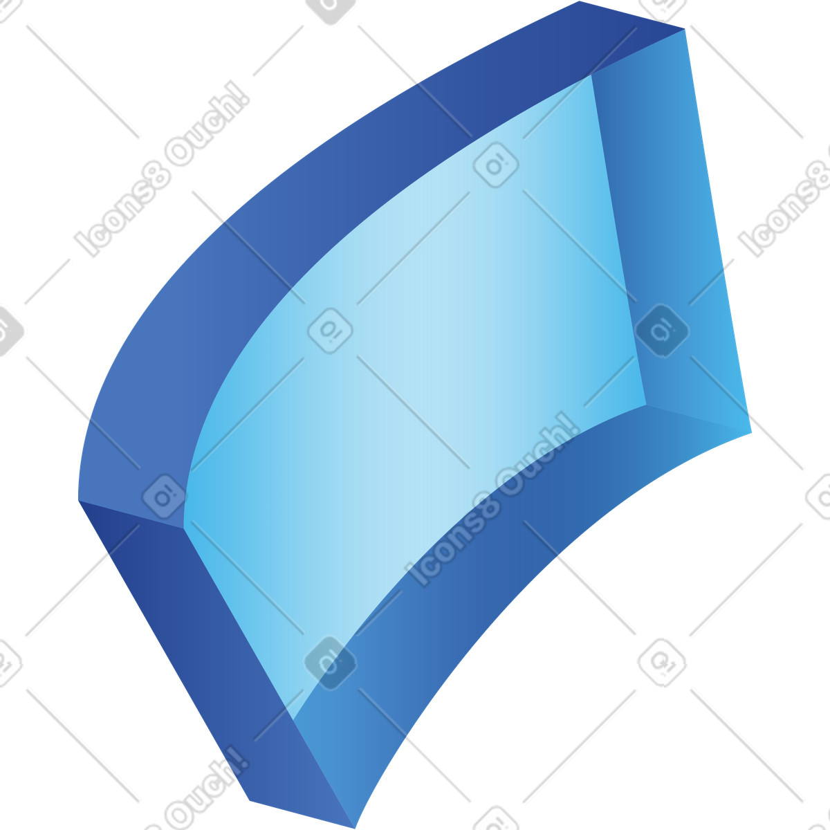 Illustration Rectangle volant dans le style Quantum à télécharger aux formats PNG, SVG