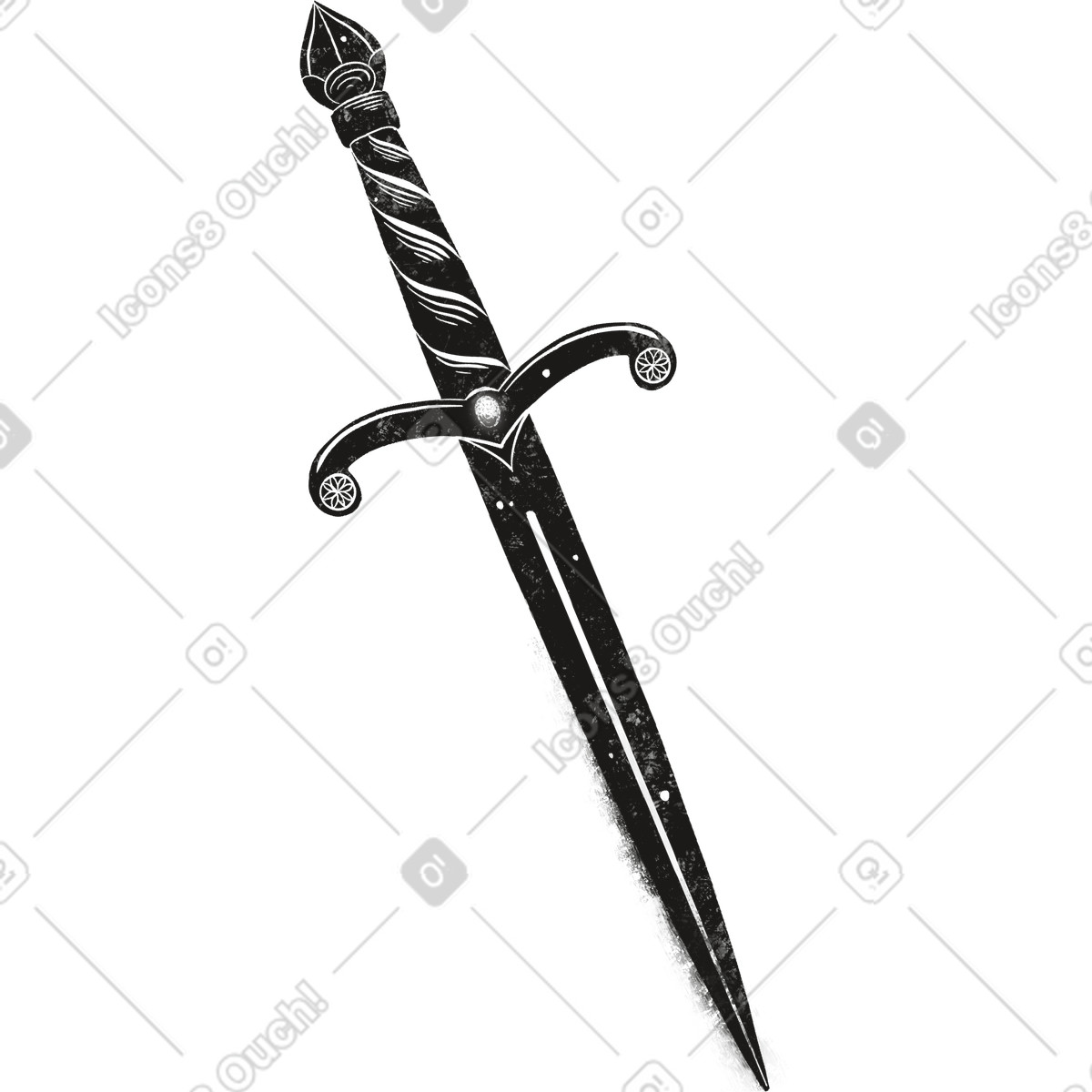 Illustration Dagger dans le style Mystery à télécharger aux formats PNG, SVG