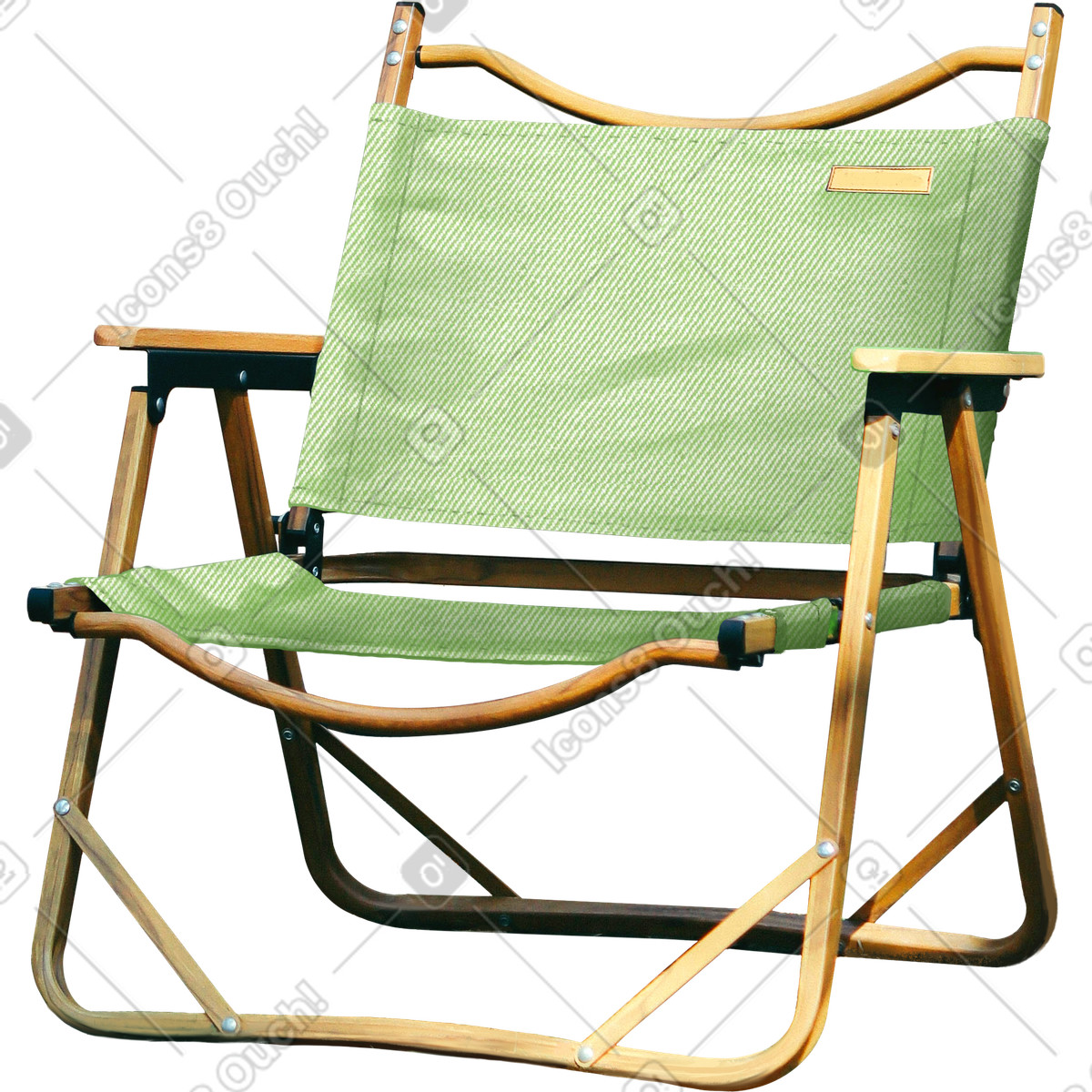 Camping chair illustration in Marker style download in PNG, SVG