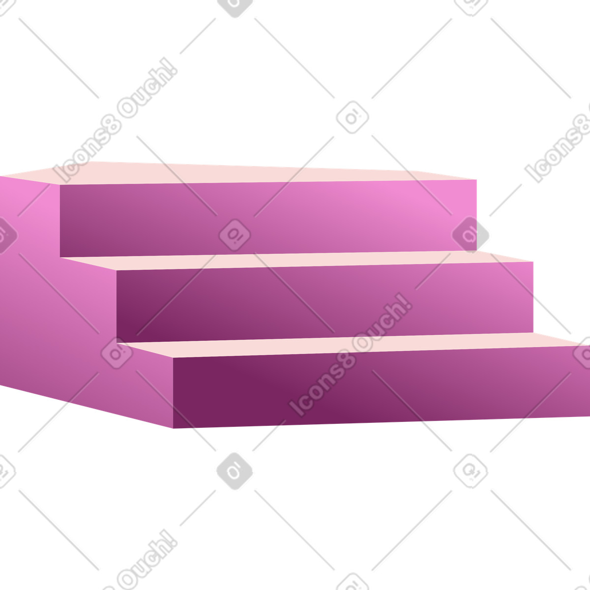 Treppe-Illustration im Levels-Stil als Download in PNG, SVG