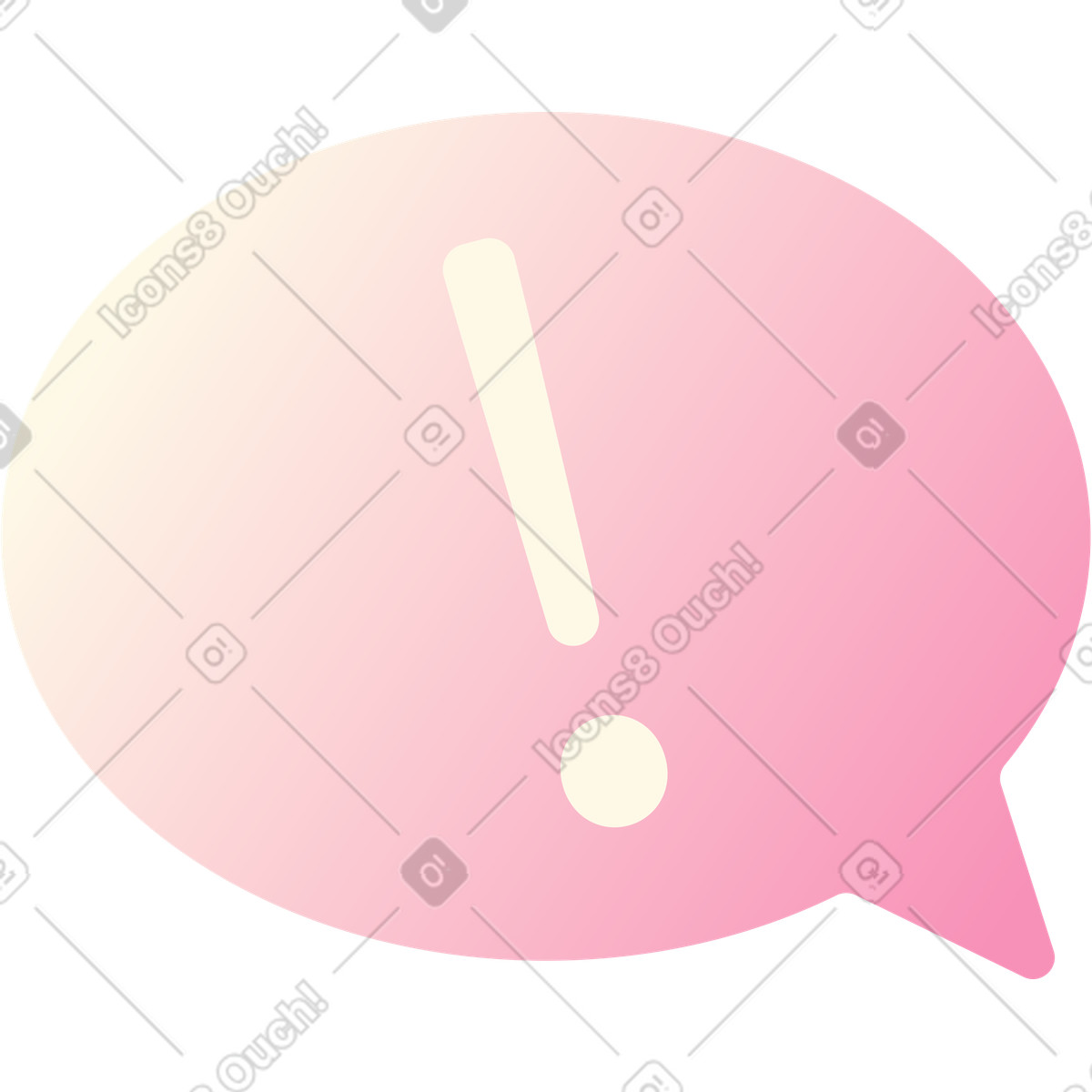 Beam 스타일의 느낌표가 있는 거품 일러스트레이션 PNG, SVG 다운로드