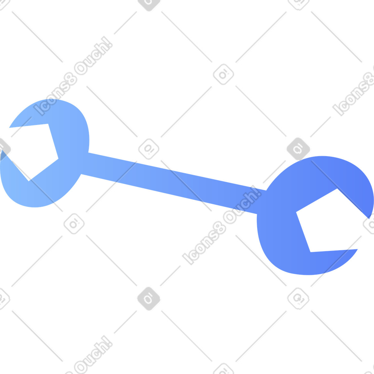 Chiave inglese illustrazione in stile Buddy scarica in PNG, SVG