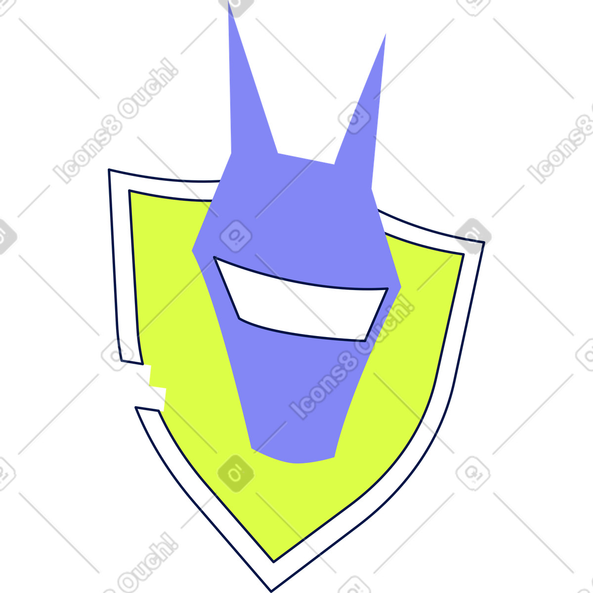Ilustração de Escudo com cachorro em no estilo Glow para baixar em PNG, SVG