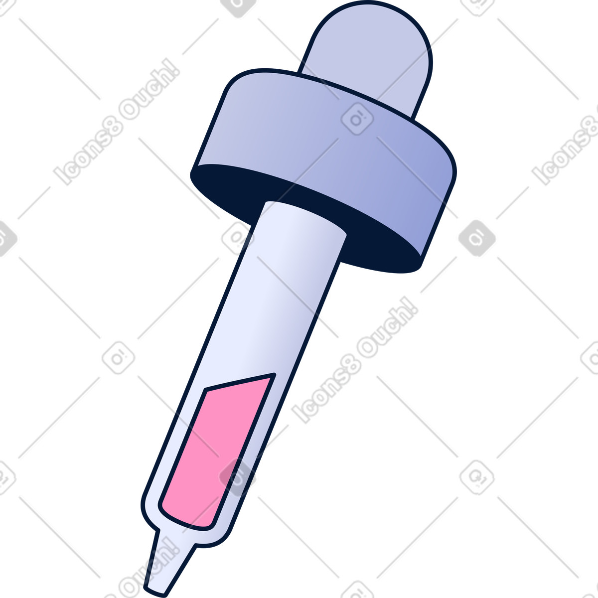 Eyedropper tool illustration in Neat style download in PNG, SVG