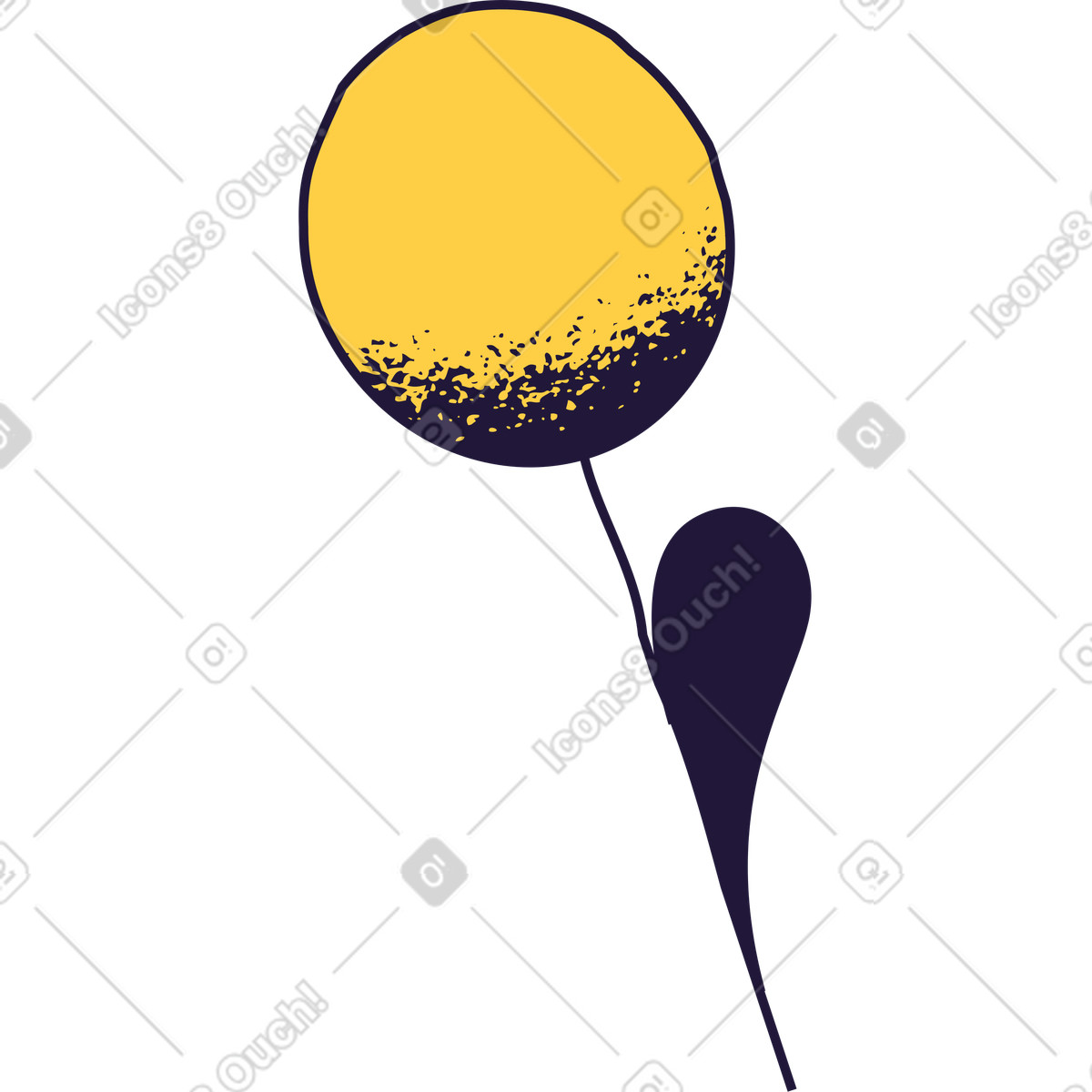 Ilustração de Flor em no estilo Conifer para baixar em PNG, SVG