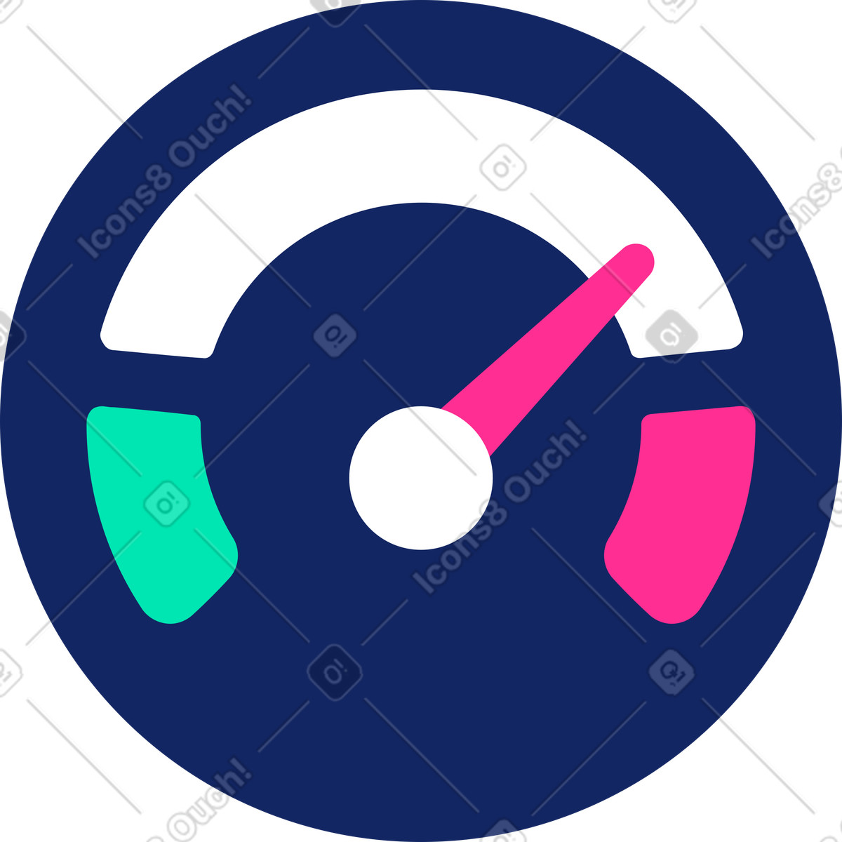 Ilustración Velocímetro en estilo Cyborg a descargar en PNG y SVG