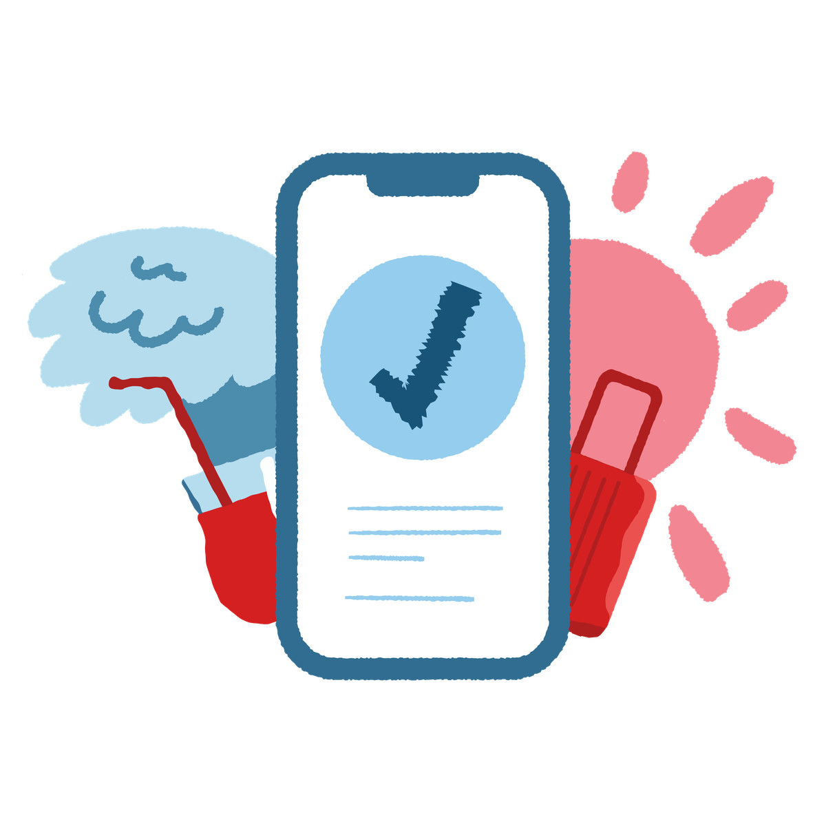The tour is booked illustration in PNG, SVG