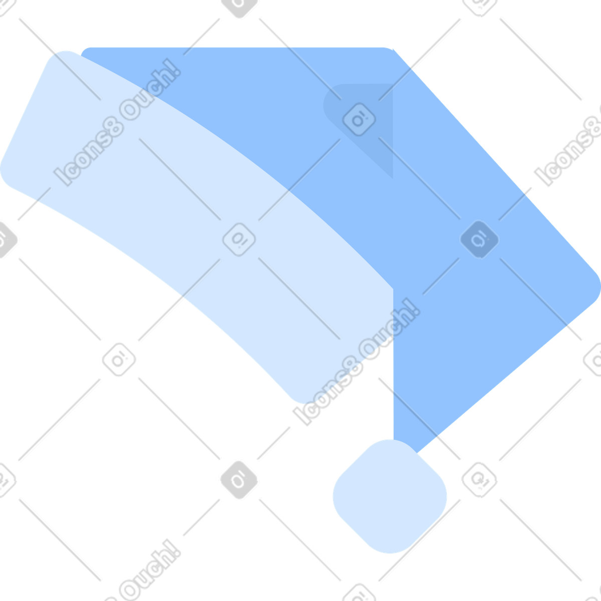 Ilustração de Chapéu natal azul em no estilo Urban para baixar em PNG, SVG