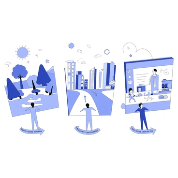 A conceptual illustration depicting the influence of various environments on sperm production. The image features three distinct sections, each representing a different environment: a tropical forest, an urban landscape, and a laboratory setting. In the tropical forest section, there are trees, foliage, and a warm sun overhead, creating a lush atmosphere. The urban landscape showcases tall buildings, busy streets, and air pollution elements, indicating a contrasting environment. The laboratory setting is filled with scientific equipment, a microscope, and sterile surfaces, signifying a controlled environment. In the center of each section, there are human figures that reflect how these environments impact sperm production, with arrows or indicators showing differences in production levels.