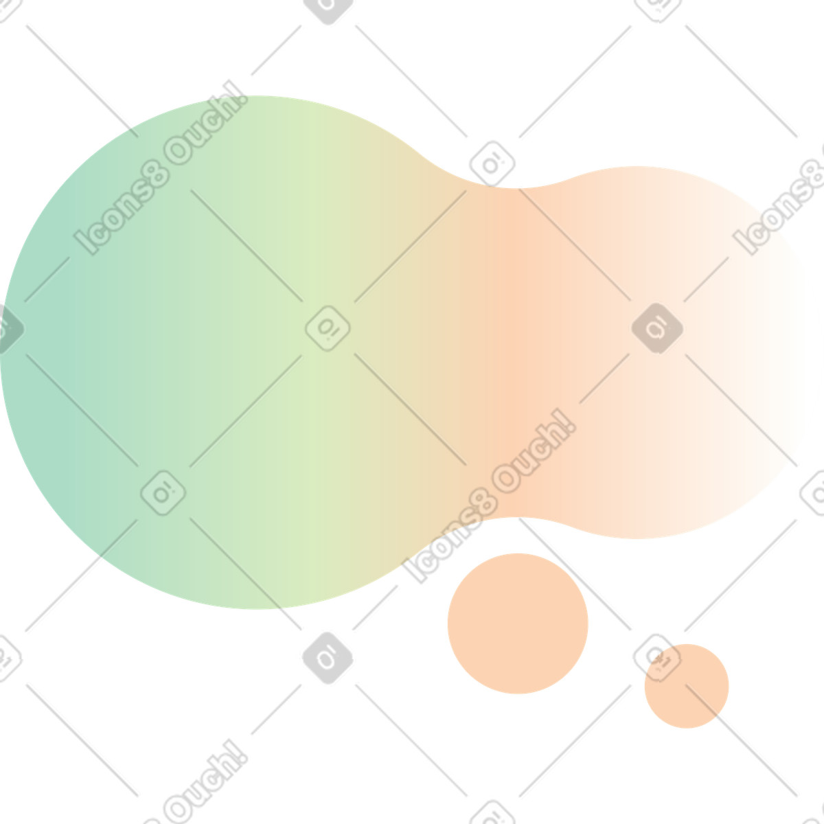 Illustration Gradient blop dans le style Marginalia à télécharger aux formats PNG, SVG