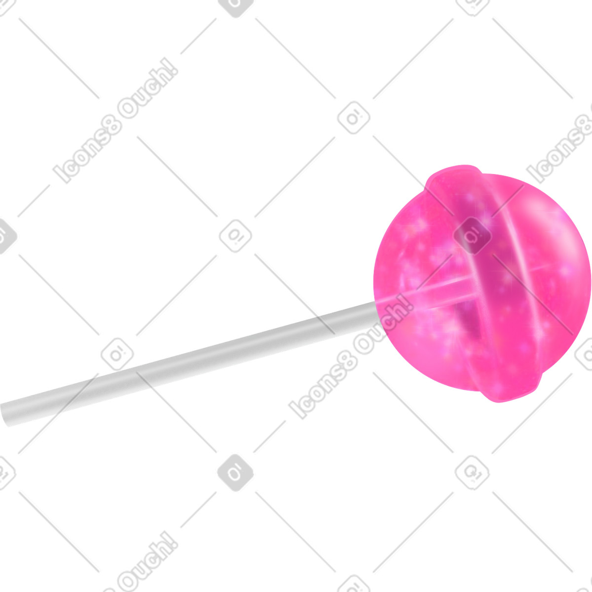 Ilustração de Pink lollipop em no estilo Jumble para baixar em PNG, SVG