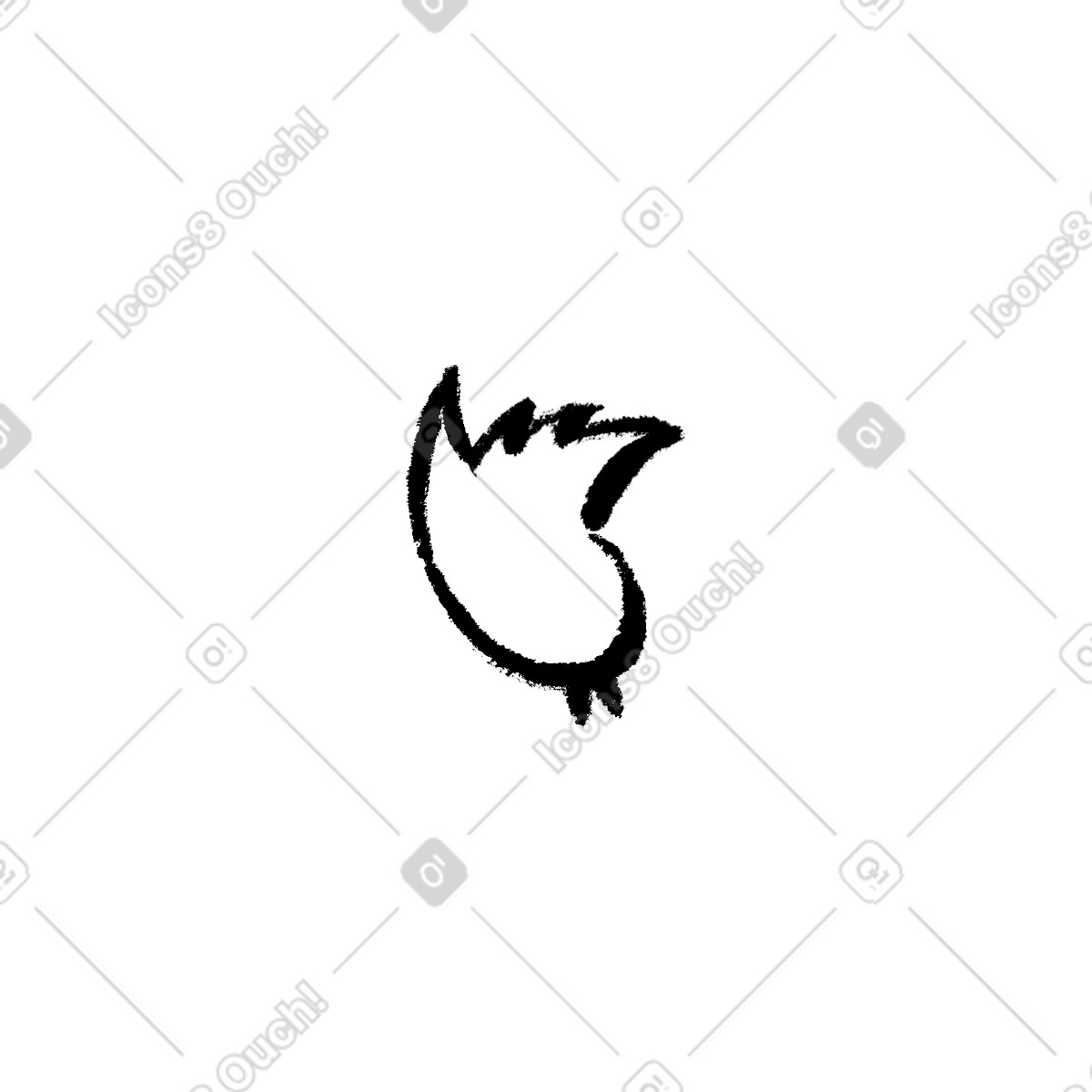 Ilustración Gorjeo en estilo Doobry a descargar en PNG y SVG