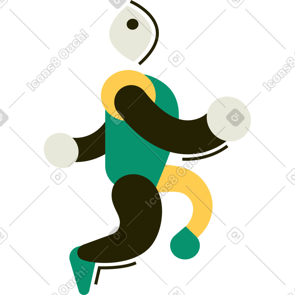Ilustração de Homem em no estilo Spot para baixar em PNG, SVG