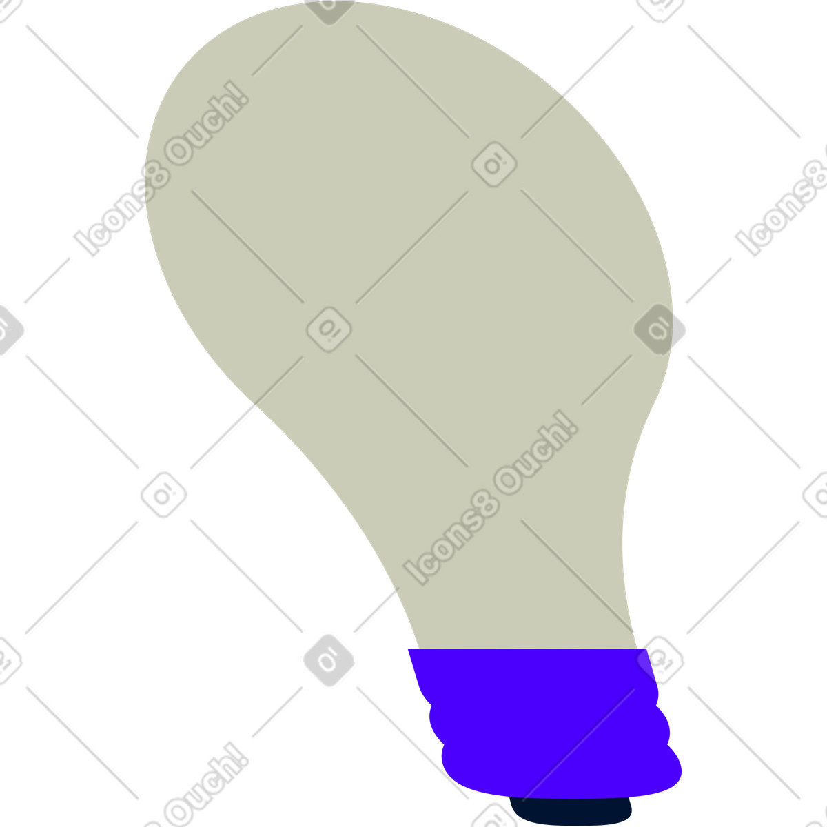 Ilustração de Lâmpada em no estilo Cubes para baixar em PNG, SVG