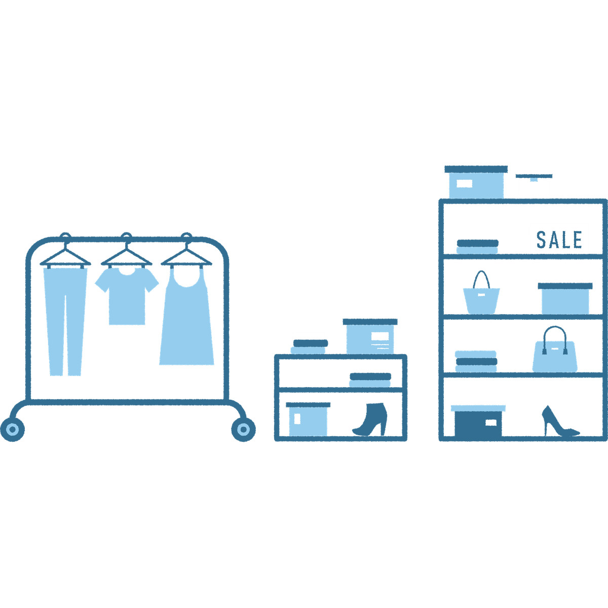 Иллюстрация Clothing shop в стиле Cherry — скачать в форматах PNG, SVG