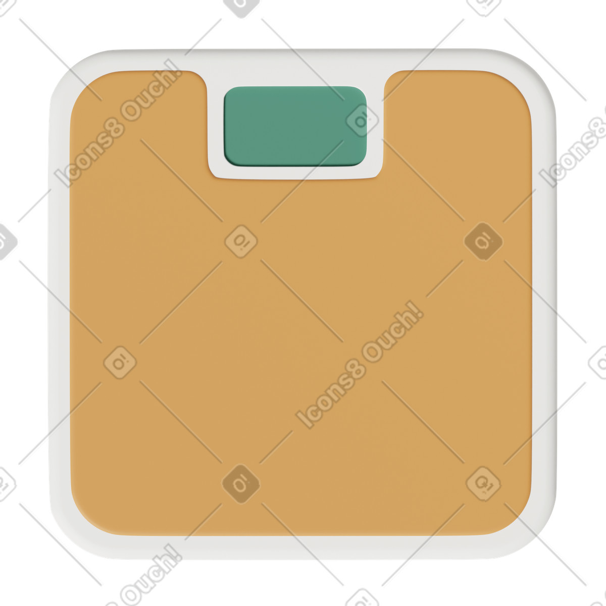 3D Casual life スタイルの Orange scales on floor のイラストをPNG、SVG形式でダウンロード