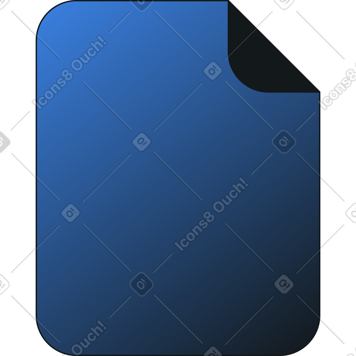 Illustration Icône de fichier dans le style Midnight à télécharger aux formats PNG, SVG