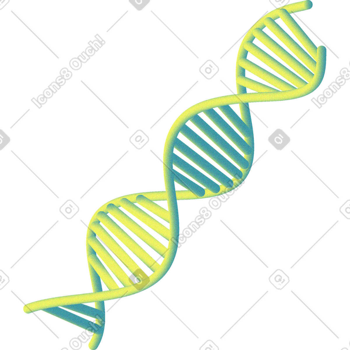 Dna-kette-Illustration im Morphis-Stil als Download in PNG, SVG