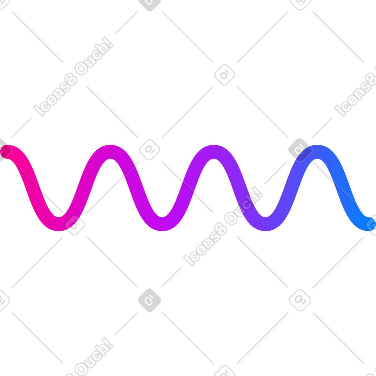 Welle-Illustration im Vibrant-Stil als Download in PNG, SVG