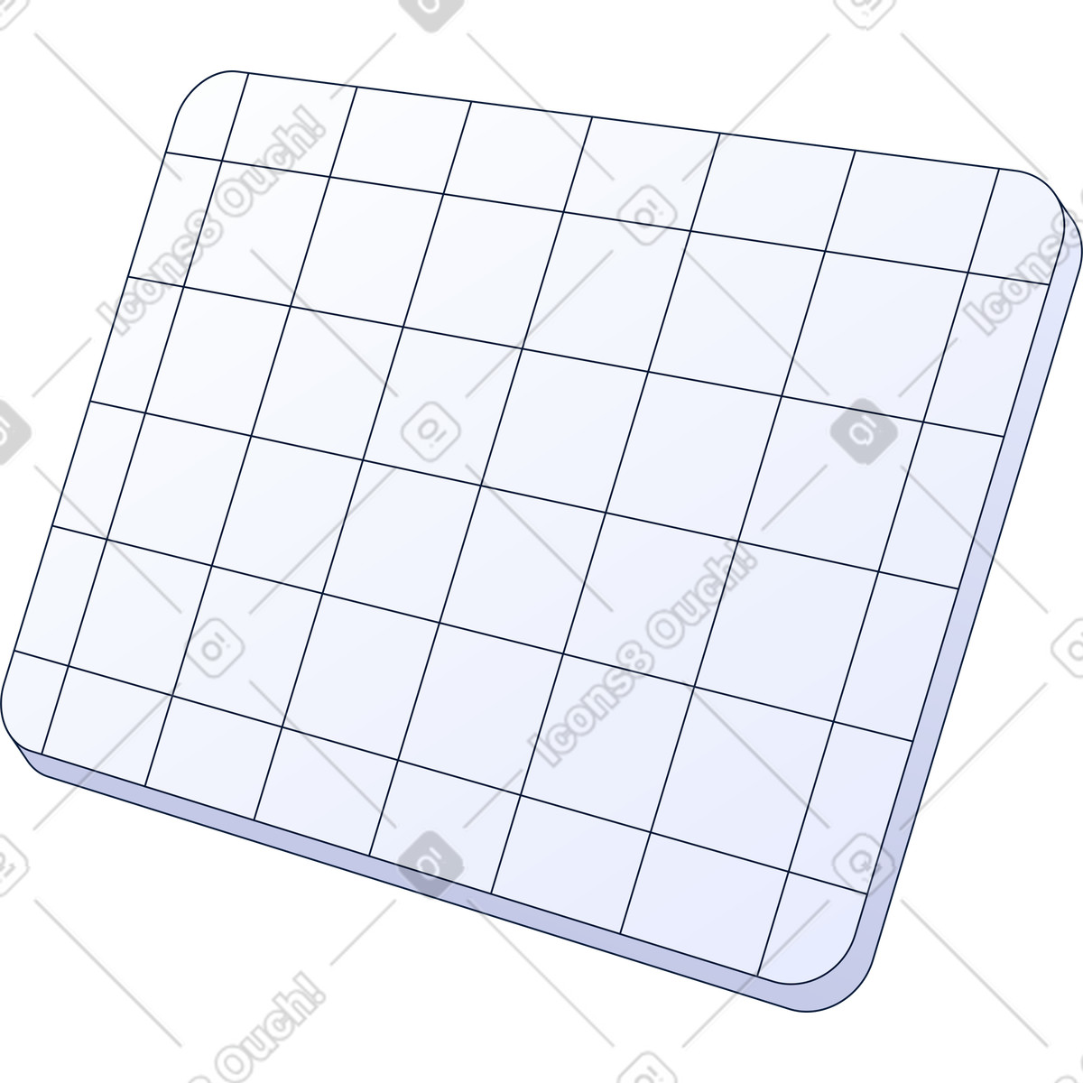 Tile with grid illustration in PNG, SVG