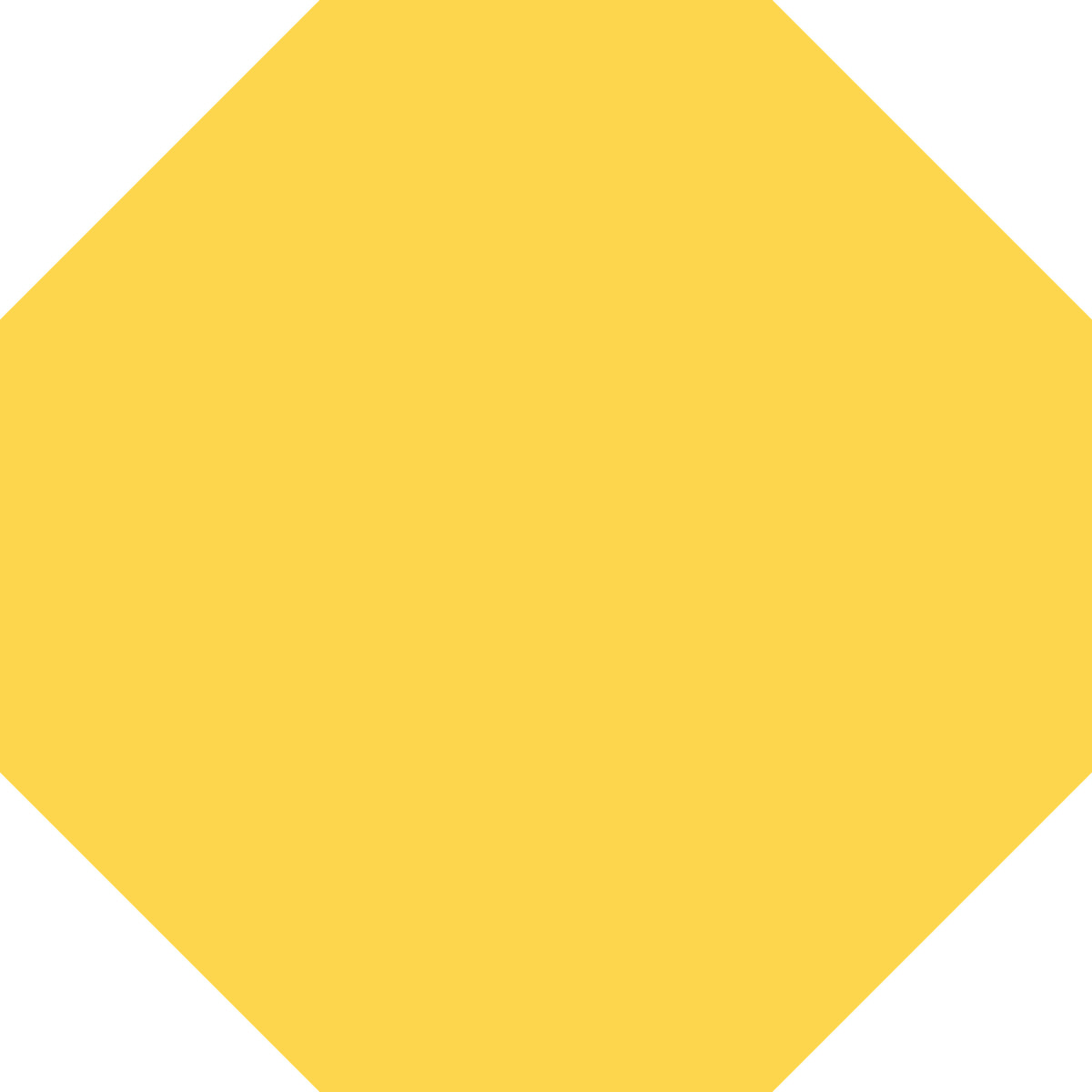 Illustration Octagon yellow dans le style Fogg à télécharger aux formats PNG, SVG