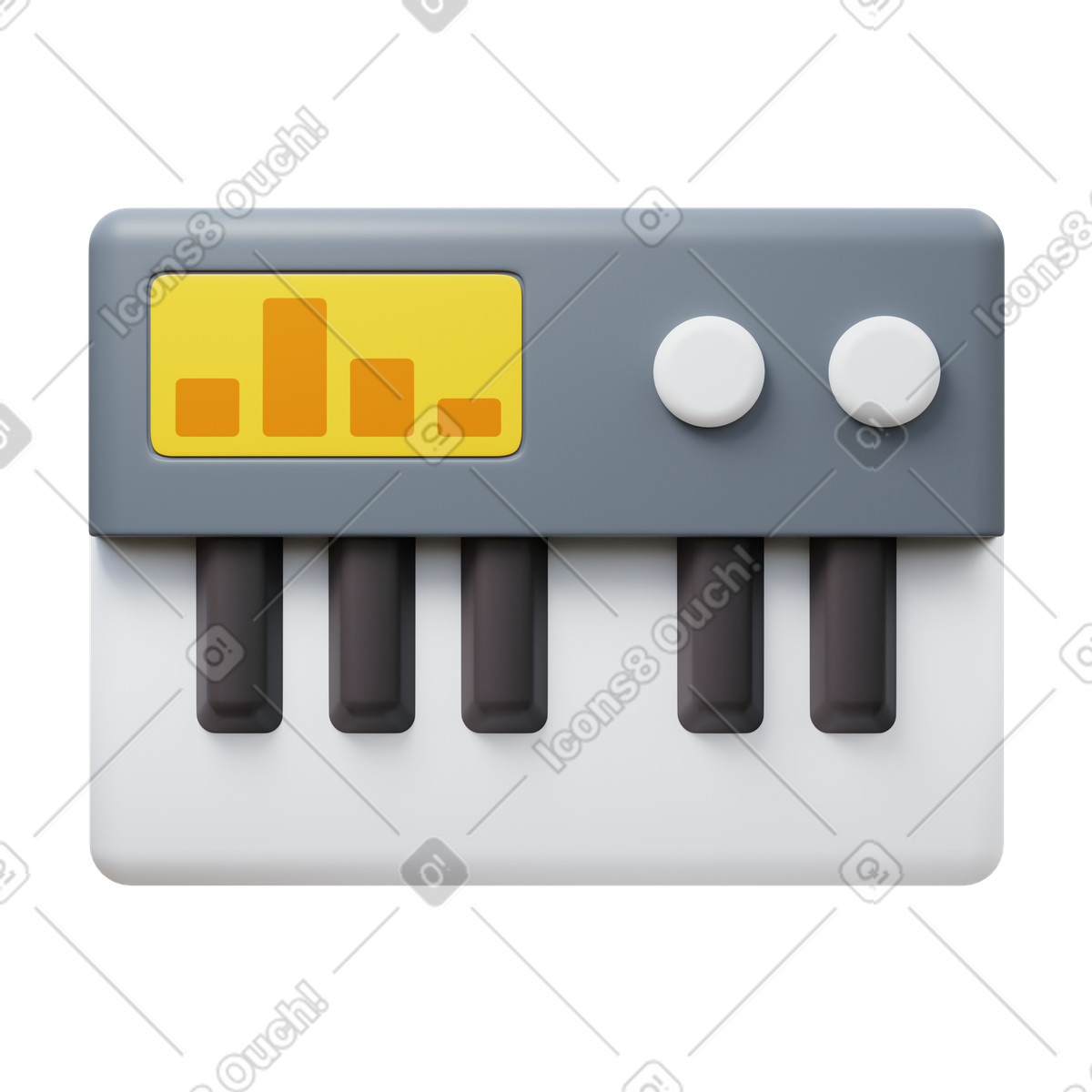 Electronic music illustration in PNG, SVG