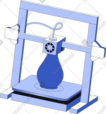 꽃병을 인쇄하는 3d 프린터 PNG, SVG