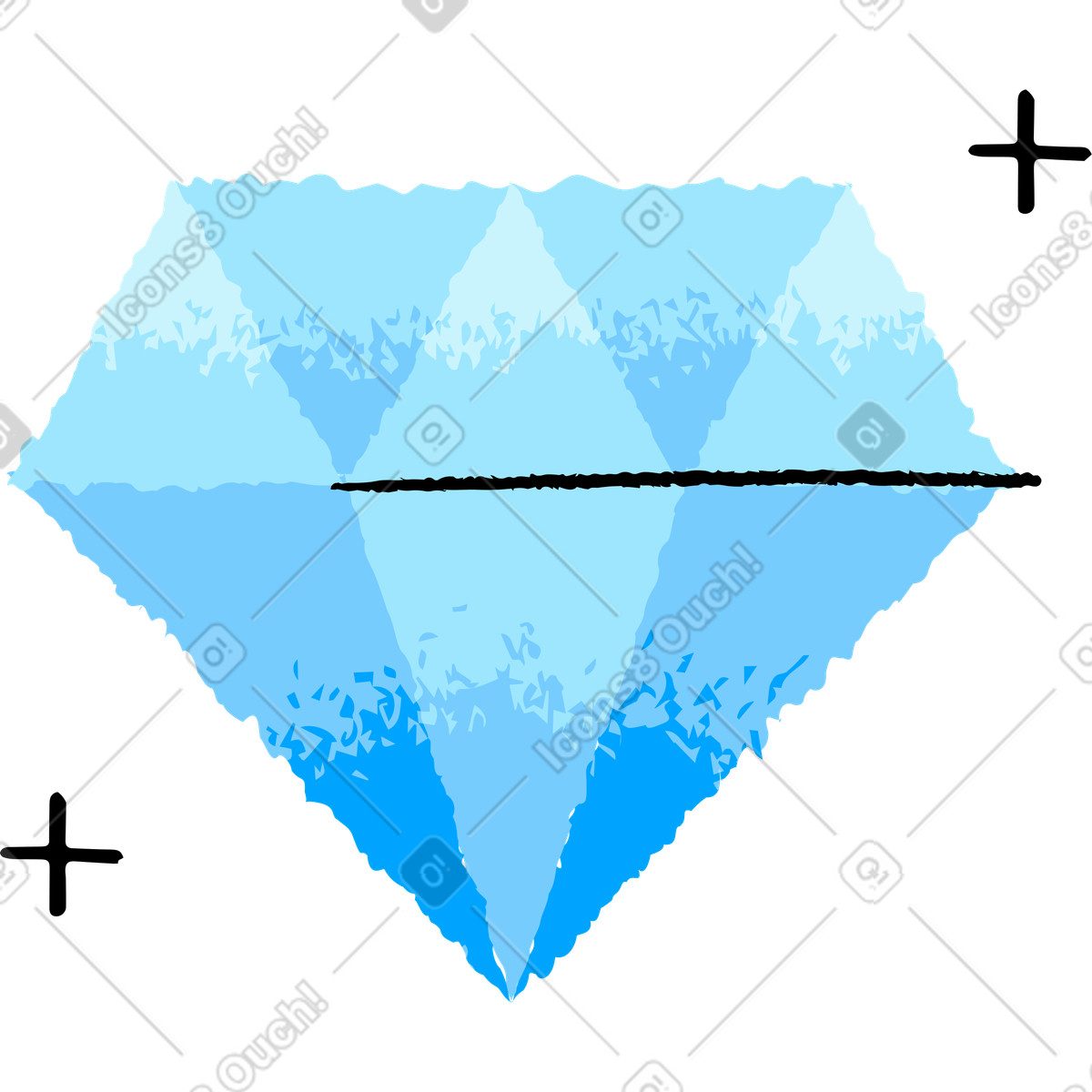 下载 Mirage 风格的 钻石 插画，支持 PNG、SVG 格式