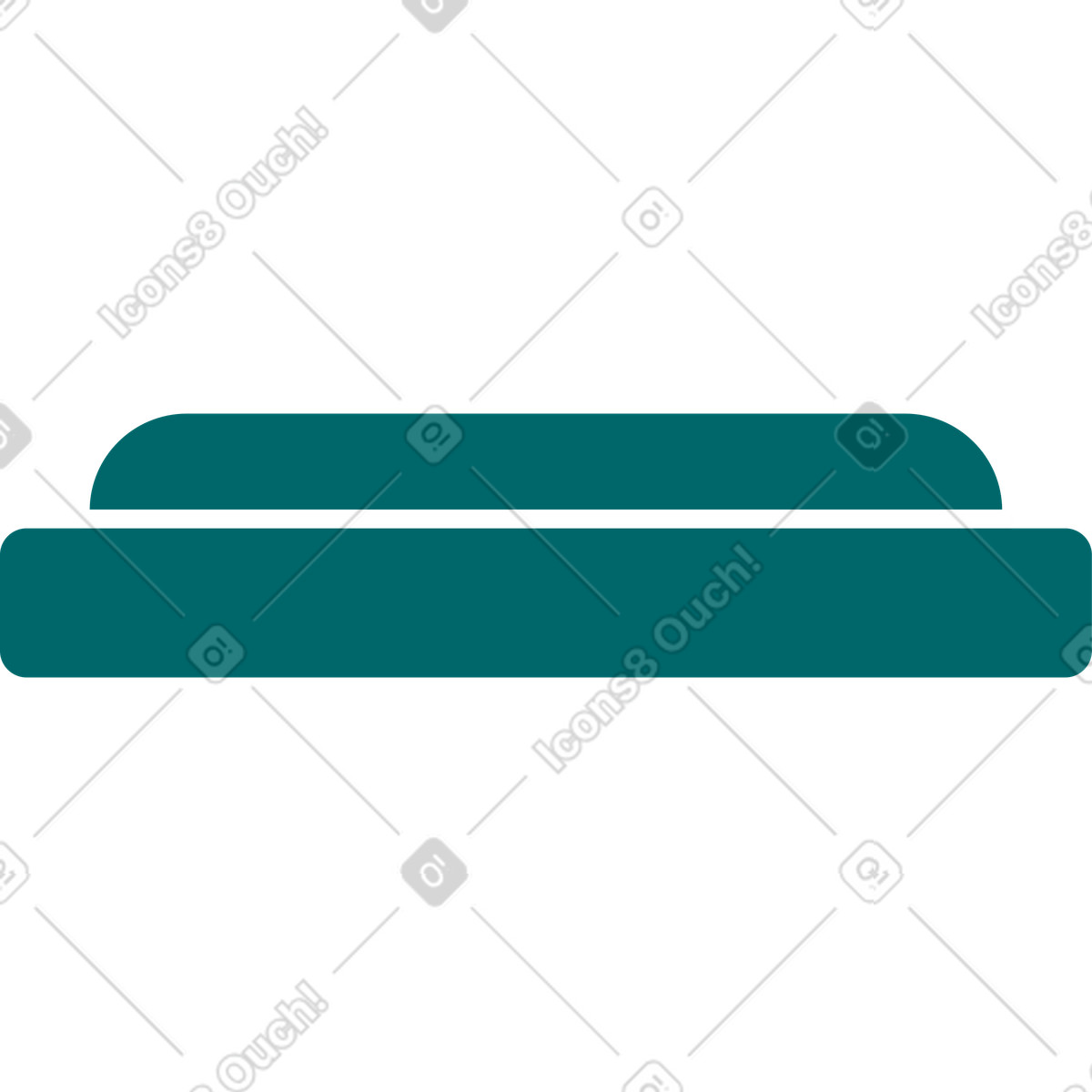 Blocco sonoro per martelletto illustrazione in stile Sammy Line scarica in PNG, SVG