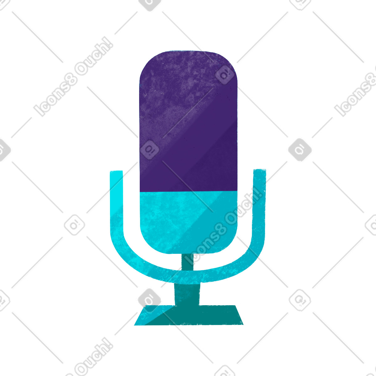 Ilustração de Microfone mesa em no estilo Bonbon para baixar em PNG, SVG