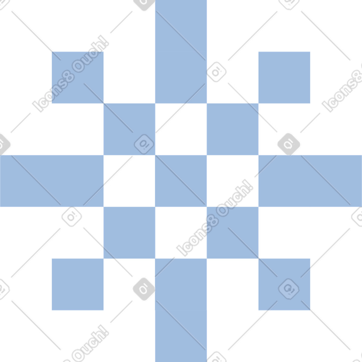 Fiocco di neve illustrazione in stile 8bit scarica in PNG, SVG