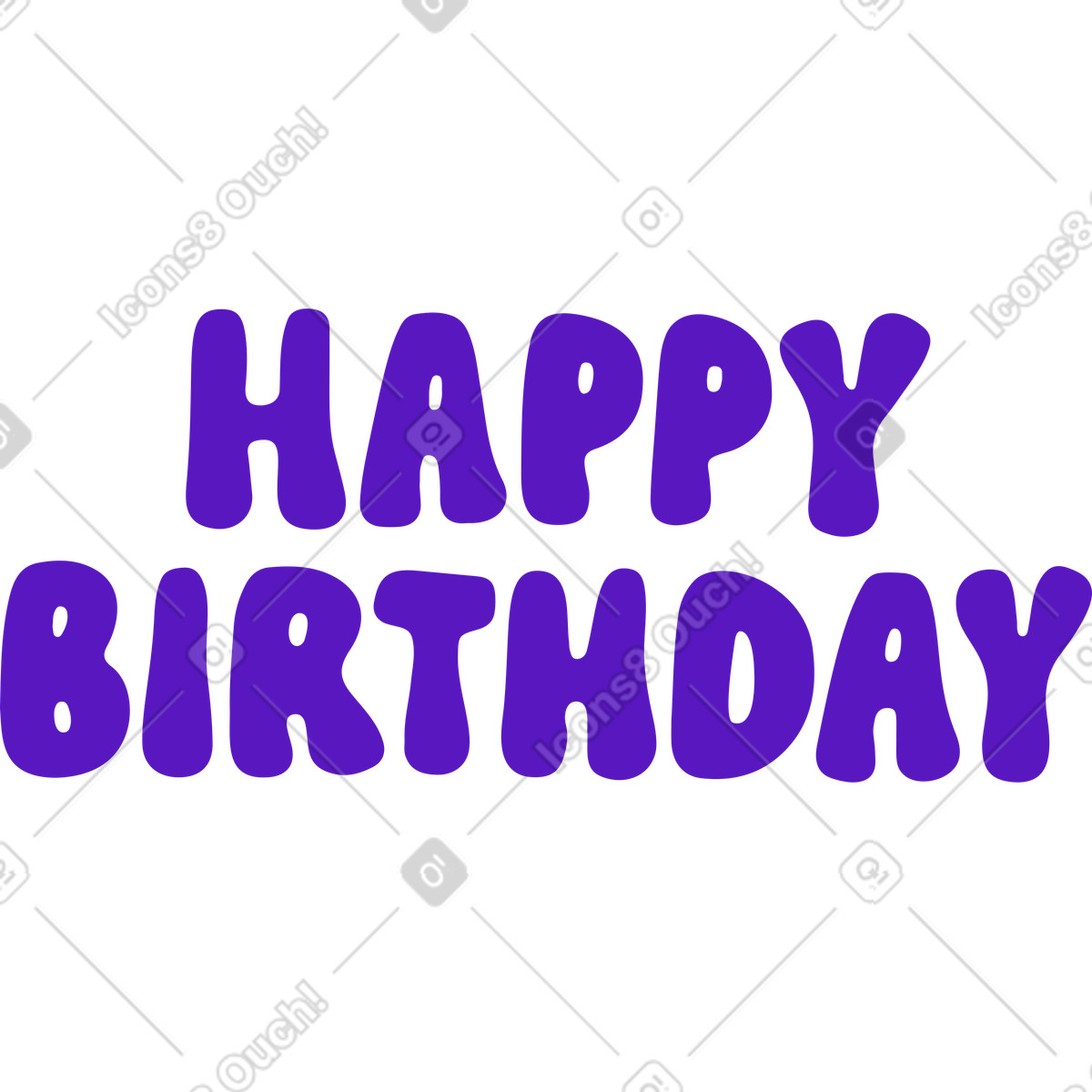 Scritte di buon compleanno illustrazione in stile Active scarica in PNG, SVG