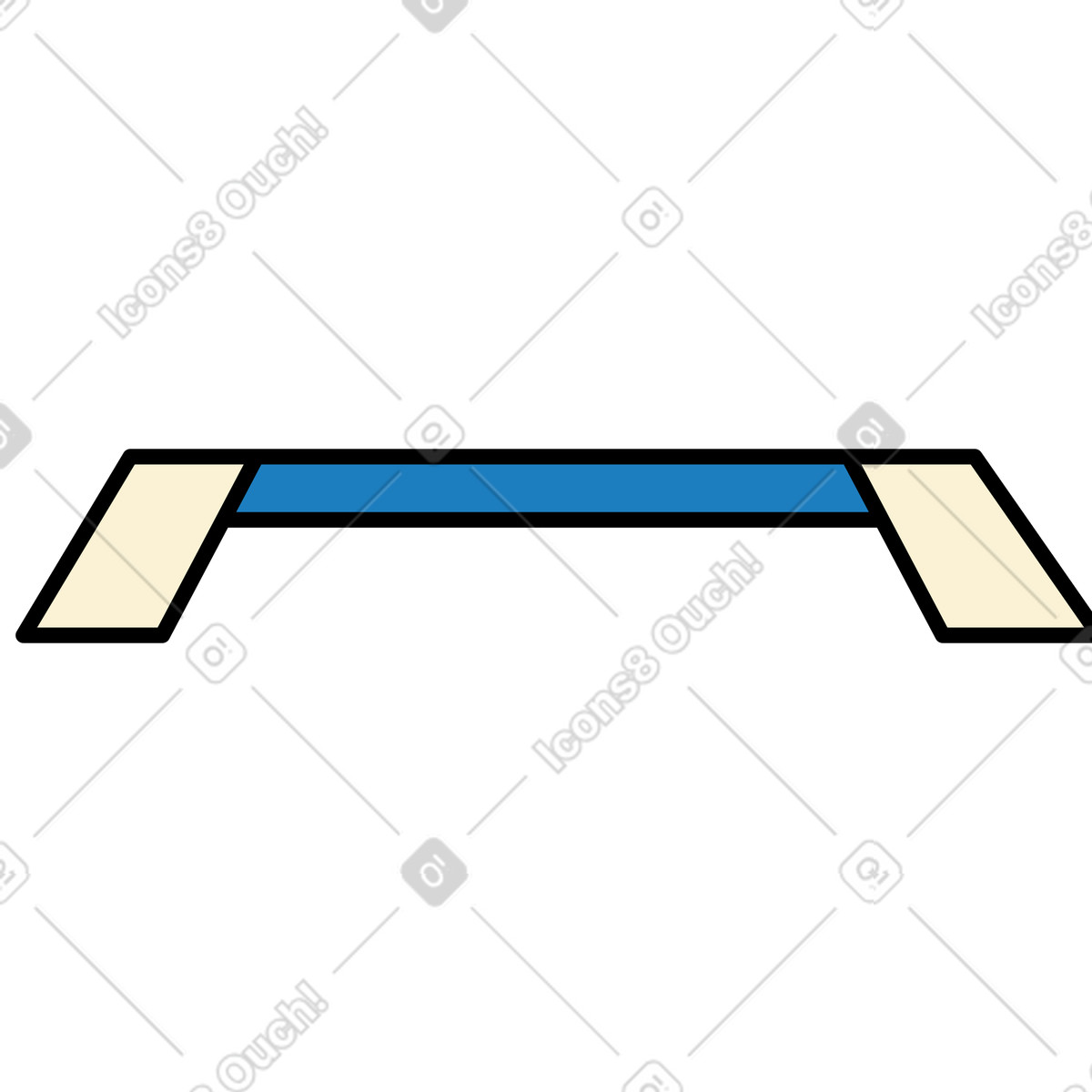 Illustration Plate-forme d'étape dans le style Jelly à télécharger aux formats PNG, SVG