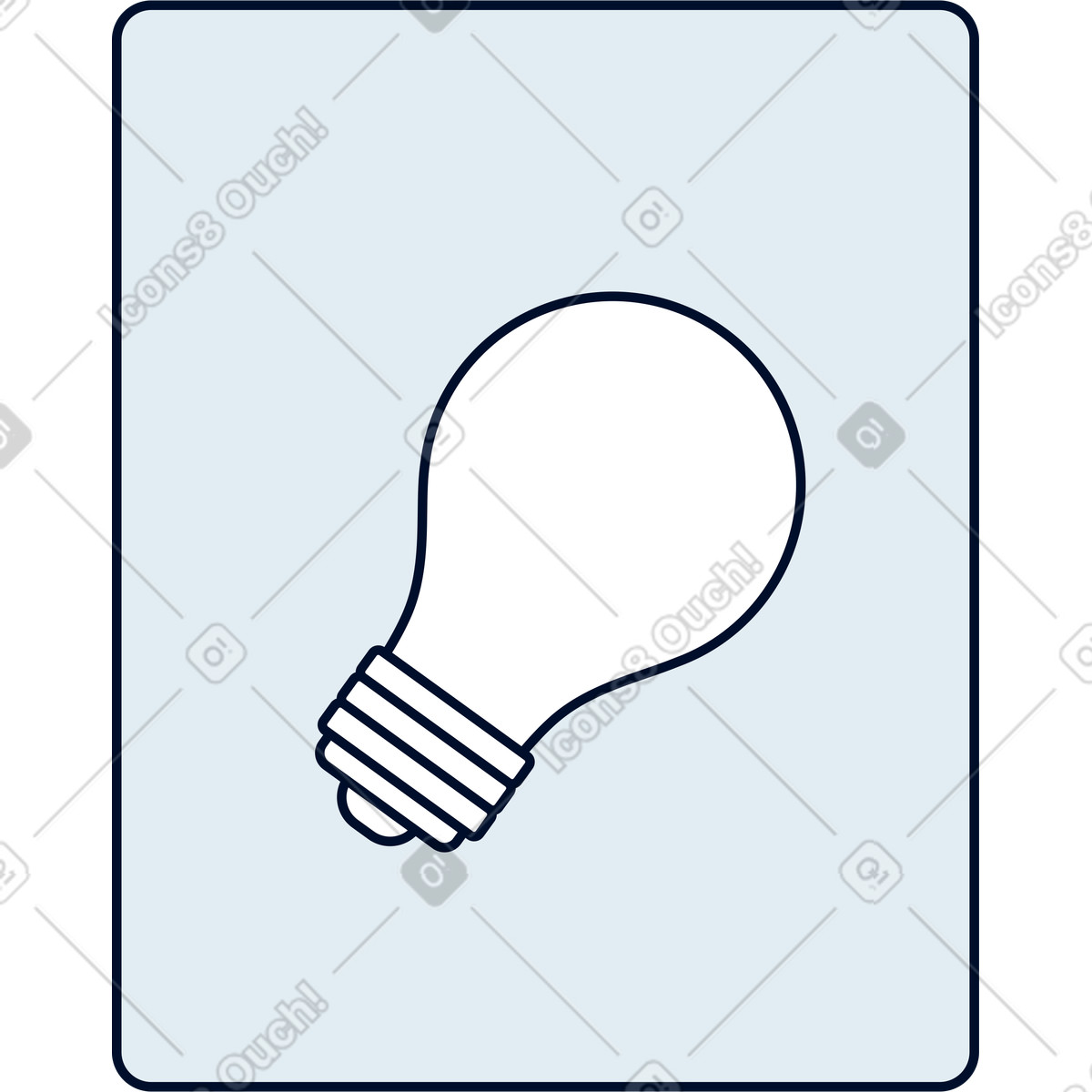 Light illustration in Teal style download in PNG, SVG