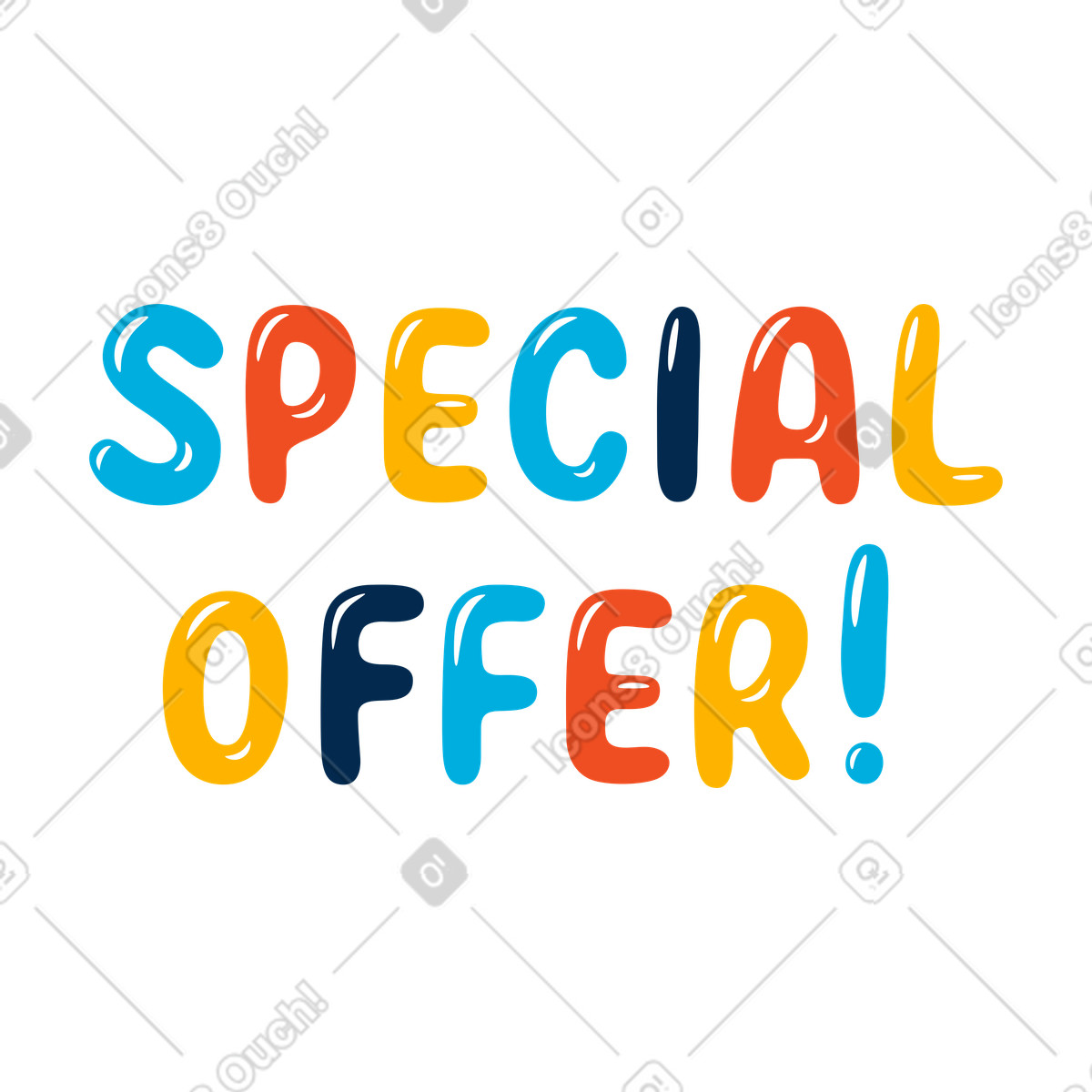 Ilustración Oferta especial en estilo Flame a descargar en PNG y SVG