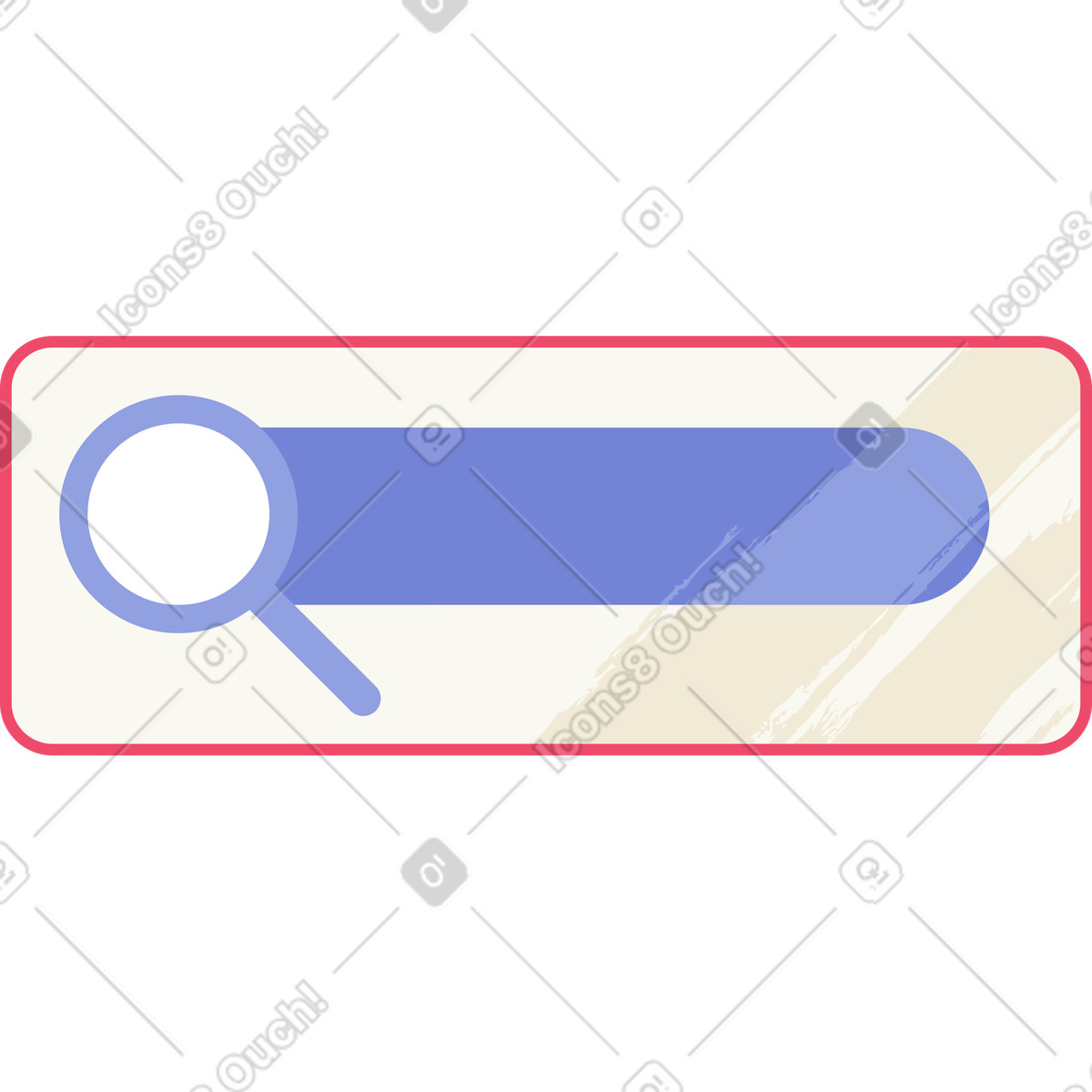 Browser search box illustration in Juicy style download in PNG, SVG