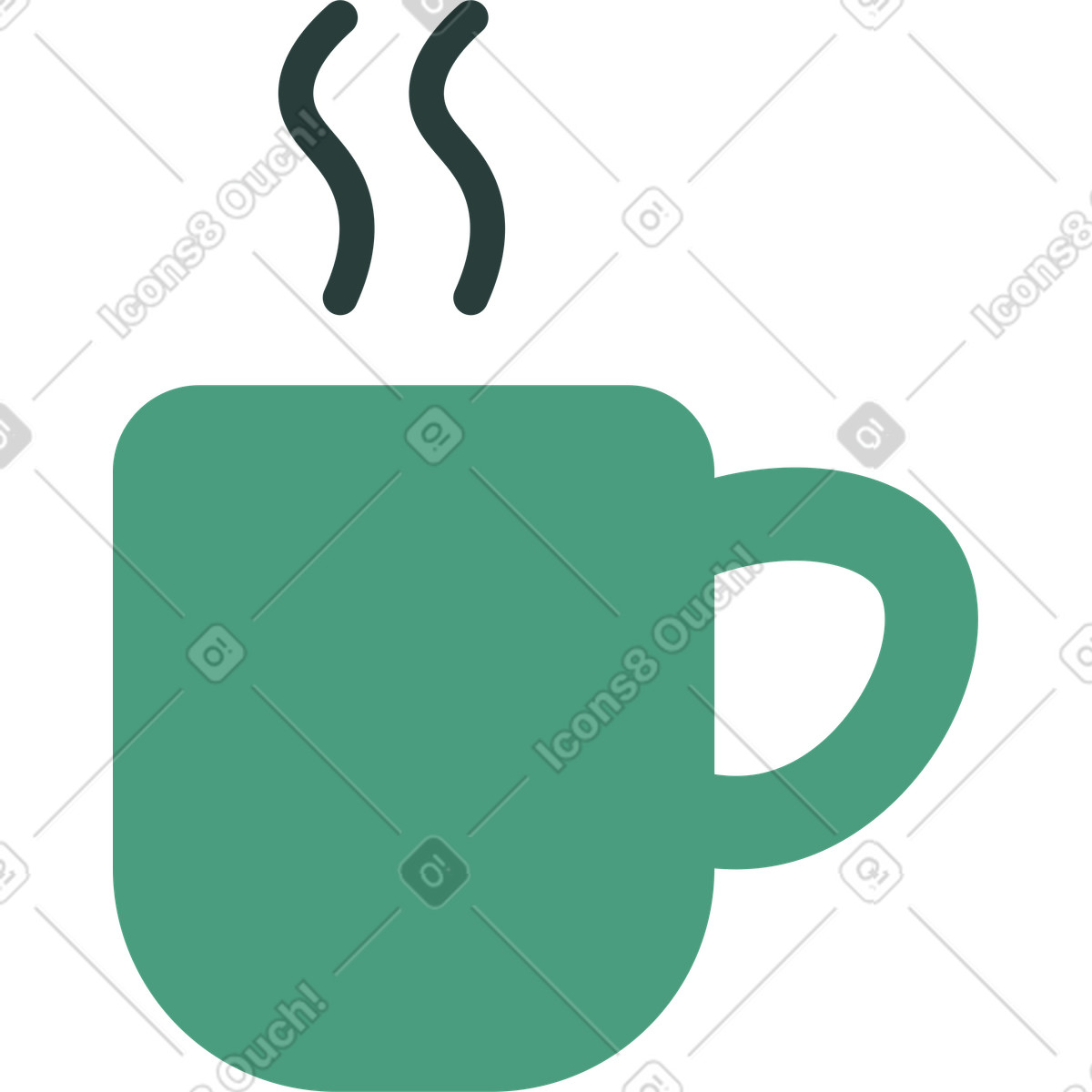 Macaroni 스타일의 코코아 일러스트레이션 PNG, SVG 다운로드