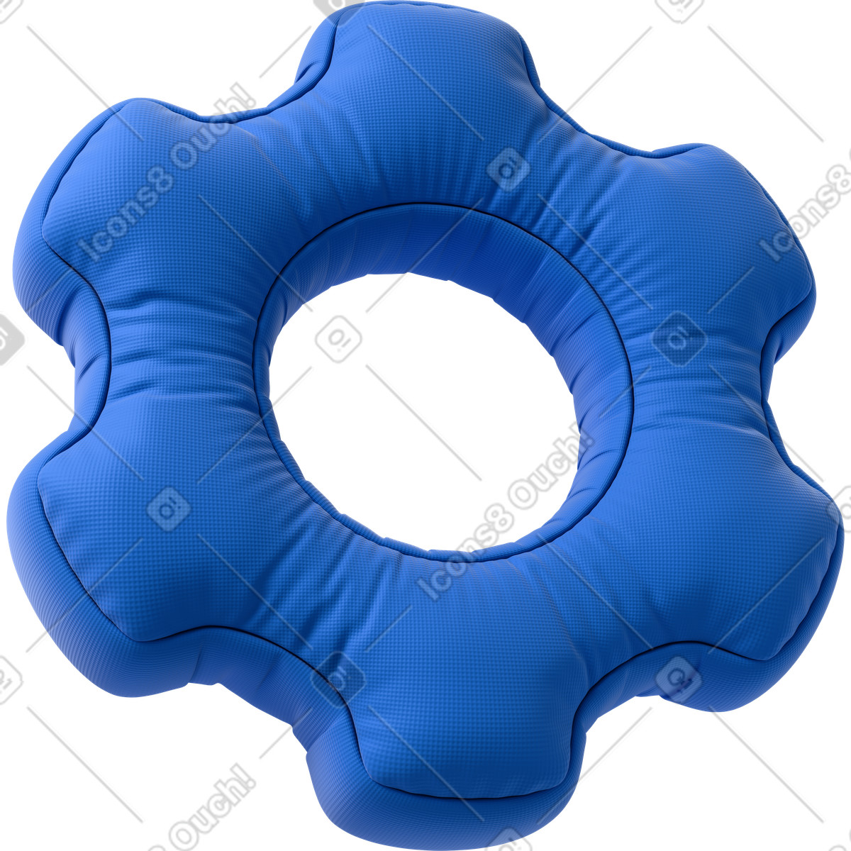 Blue cogwheel illustration in Experimental style download in PNG, SVG