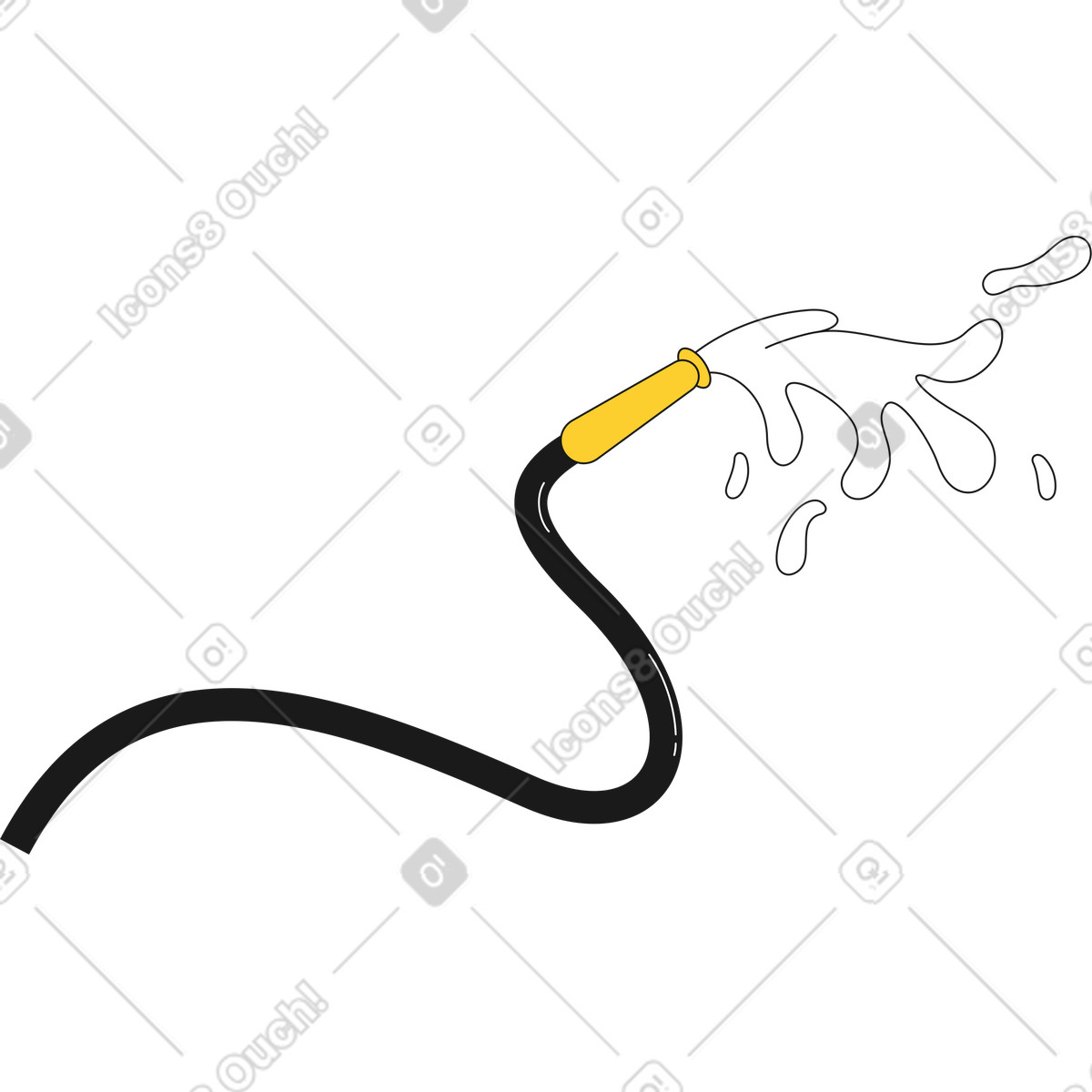 Illustration Tuyau d'incendie dans le style Taxi à télécharger aux formats PNG, SVG