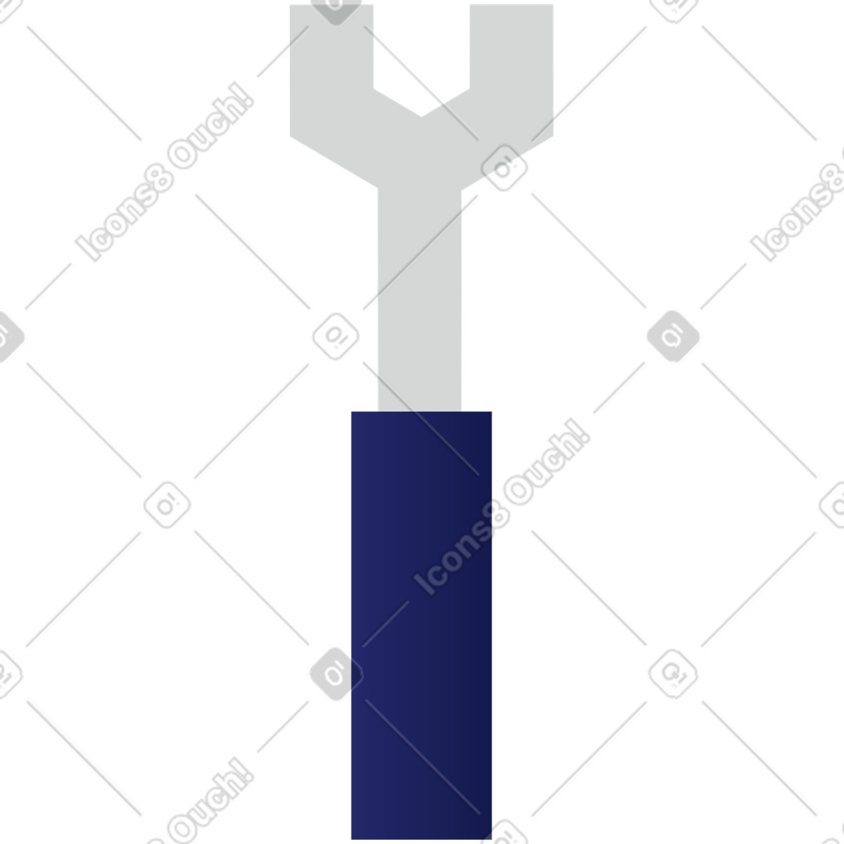 Ilustración Llave inglesa en estilo Clip a descargar en PNG y SVG