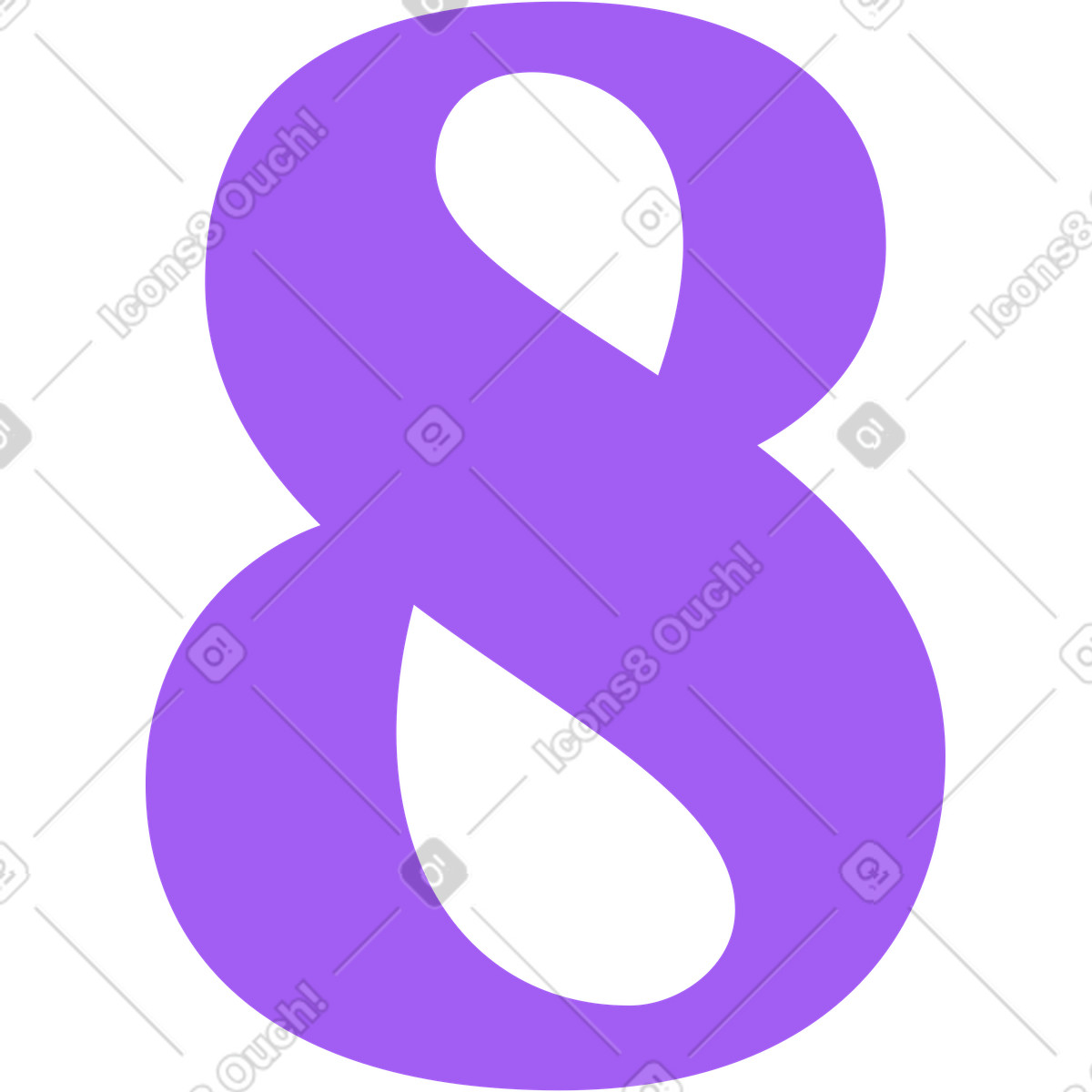 Ilustración Número en estilo Florid a descargar en PNG y SVG