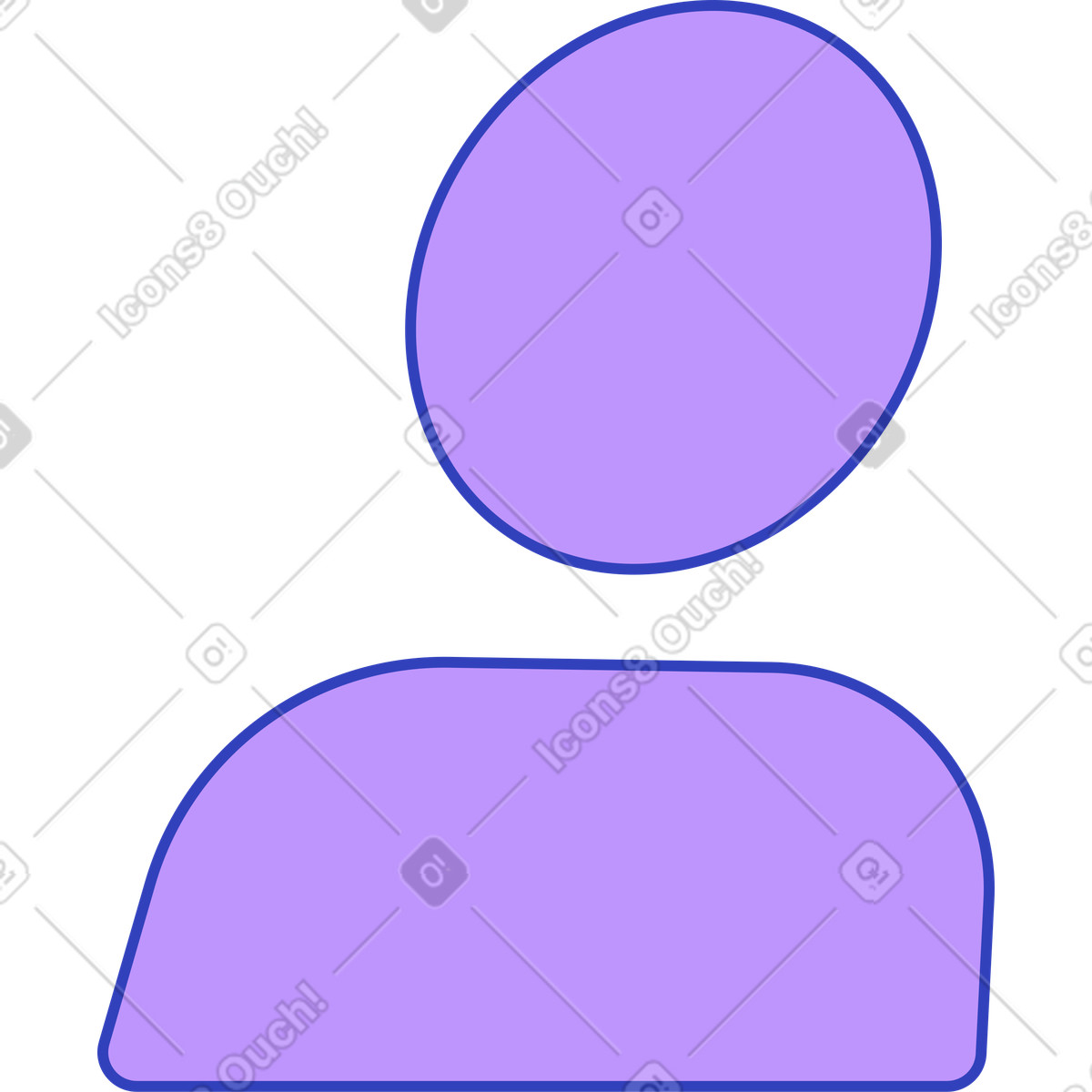 Avatar illustration in Eyeful style download in PNG, SVG