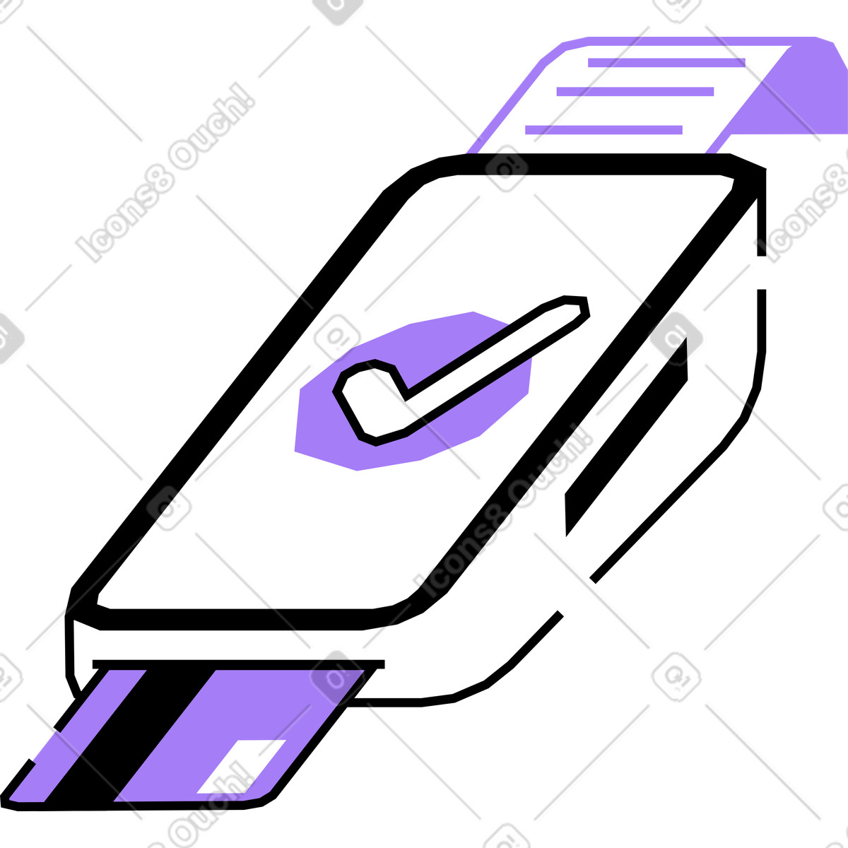 下载 Amethyst 风格的 付款终端 插画，支持 PNG、SVG 格式