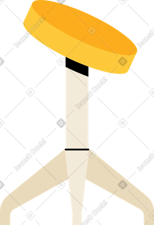 PNG, SVG 형식의 등받이가 있는 둥근 의자 일러스트레이션