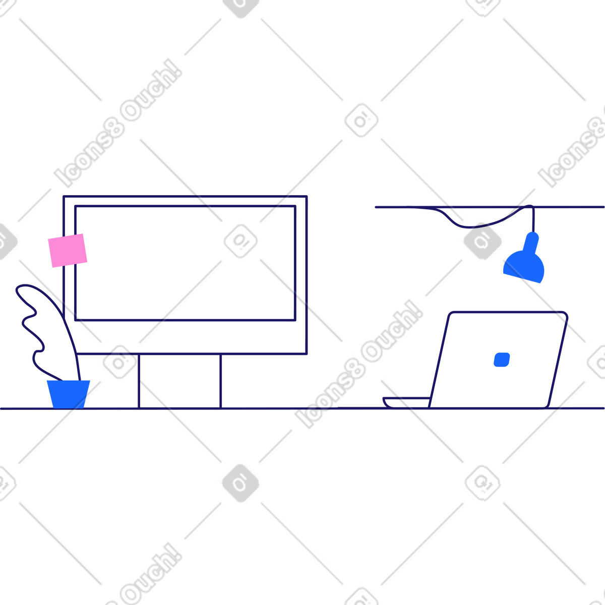 Иллюстрация Офис фон в стиле Matey — скачать в форматах PNG, SVG