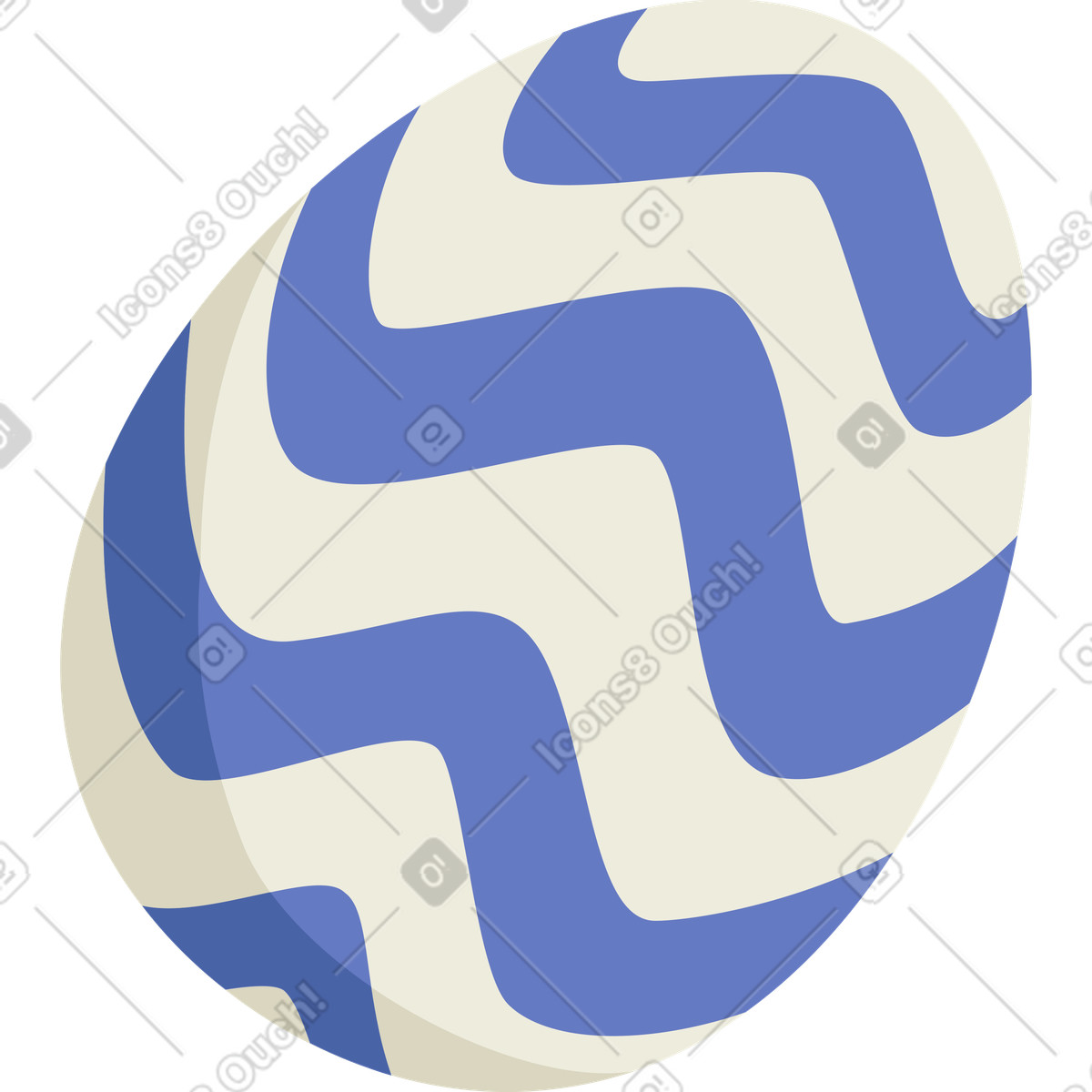 下载 Social 风格的 有图案的复活节彩蛋 插画，支持 PNG、SVG 格式