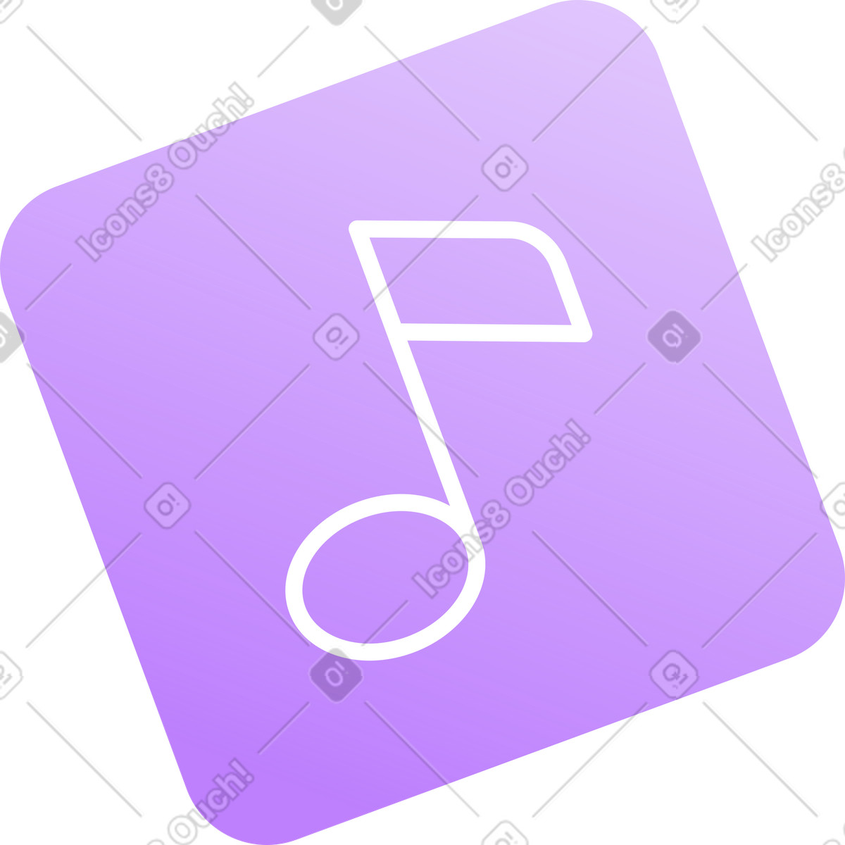 Music icon illustration featuring clipart design in PNG, SVG, and GIF